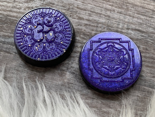 Violet Flame Orgonite Pocket Piece