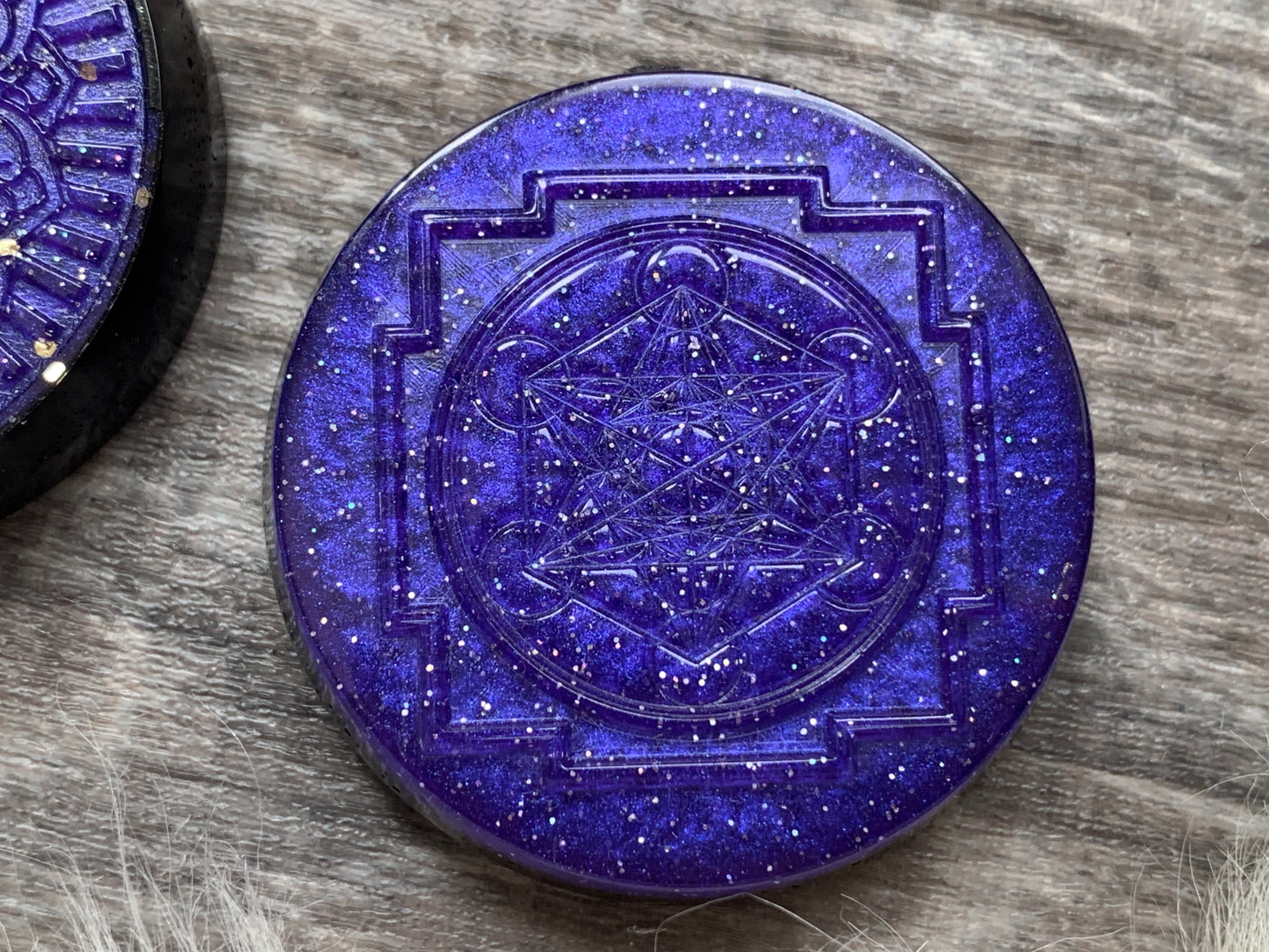 Violet Flame Orgonite Pocket Piece