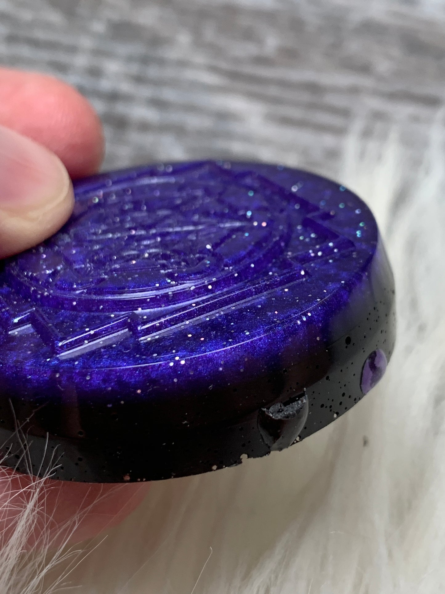 Violet Flame Orgonite Pocket Piece