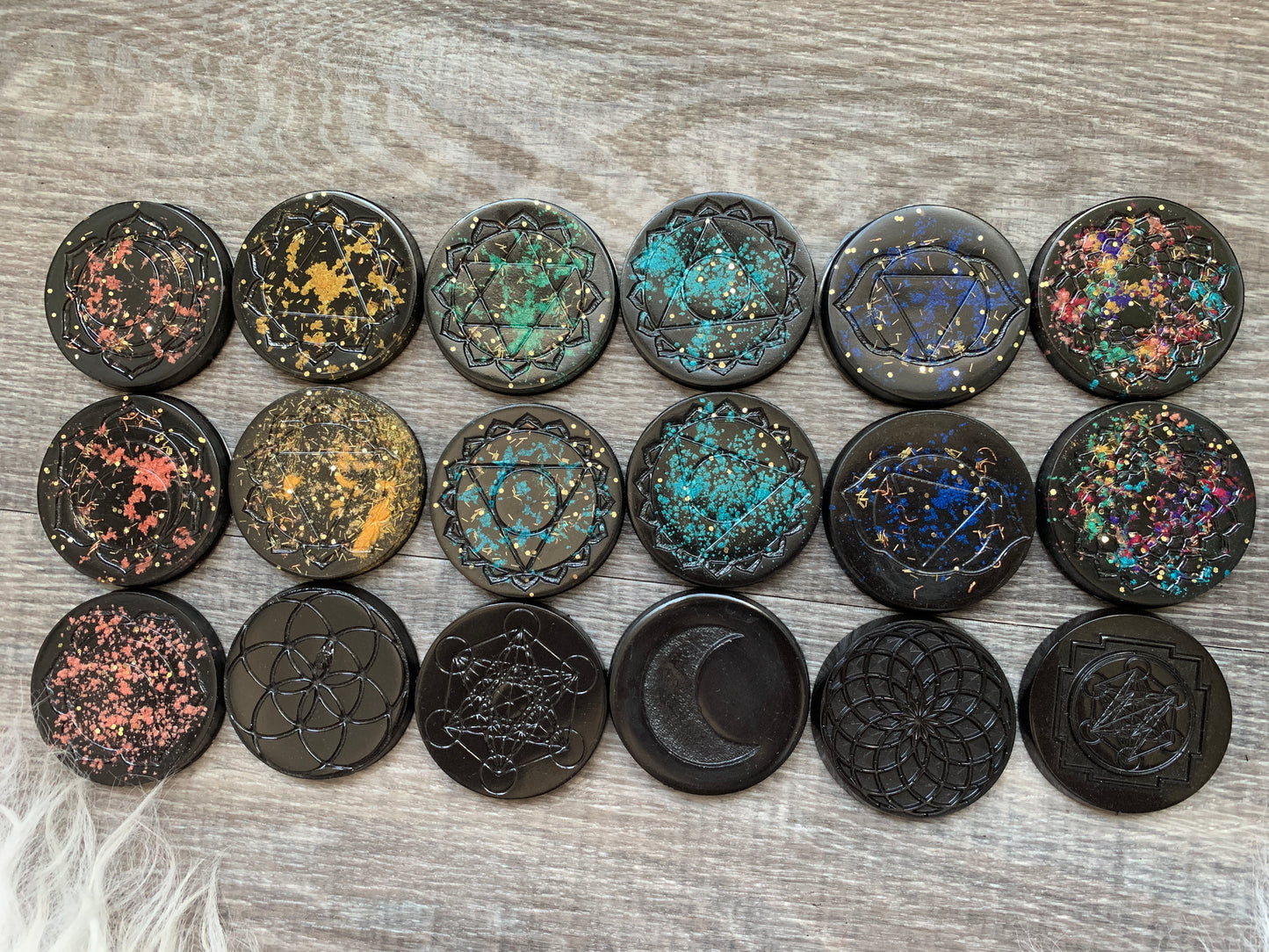 Orgonite Mini Discs - Edges Unsanded