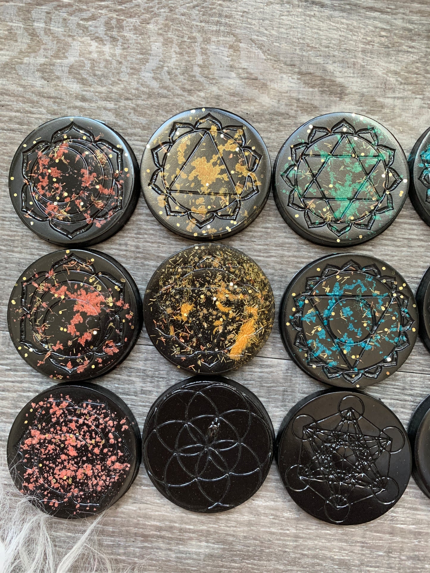 Orgonite Mini Discs - Edges Unsanded