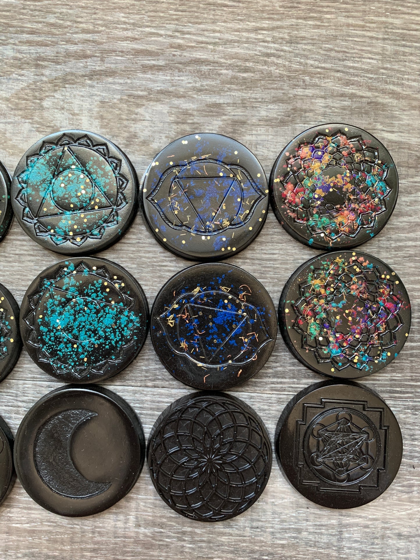 Orgonite Mini Discs - Edges Unsanded