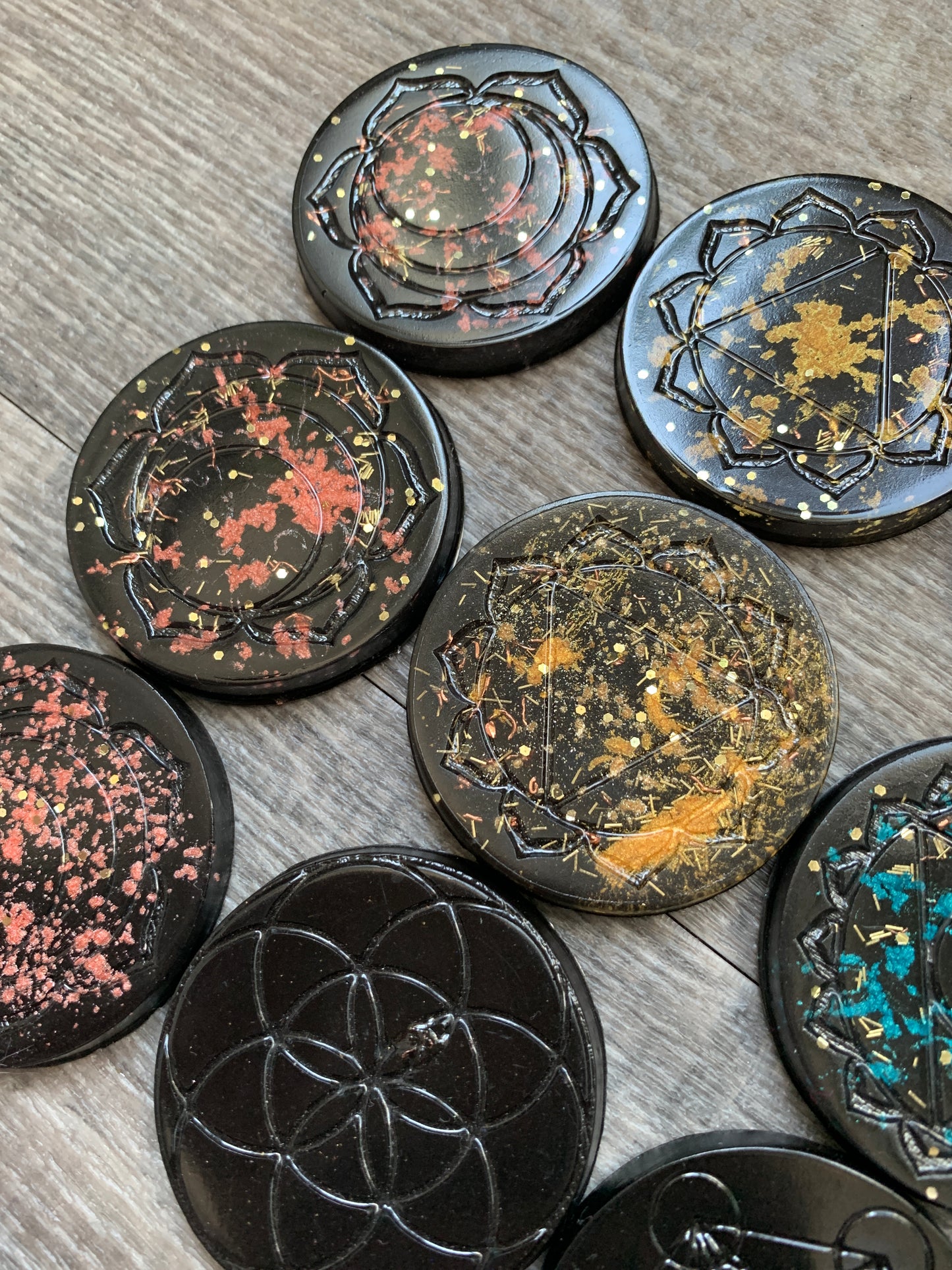 Orgonite Mini Discs - Edges Unsanded