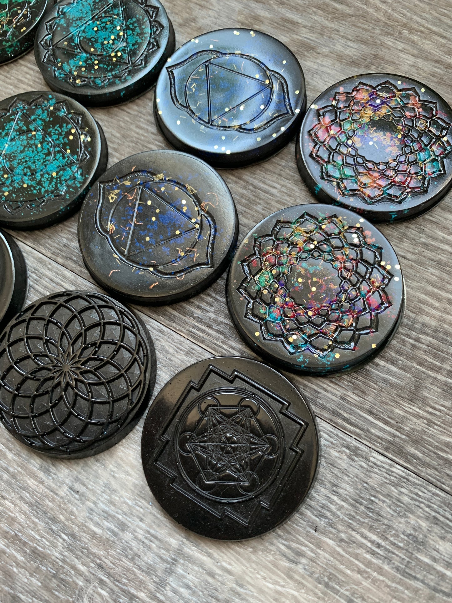 Orgonite Mini Discs - Edges Unsanded