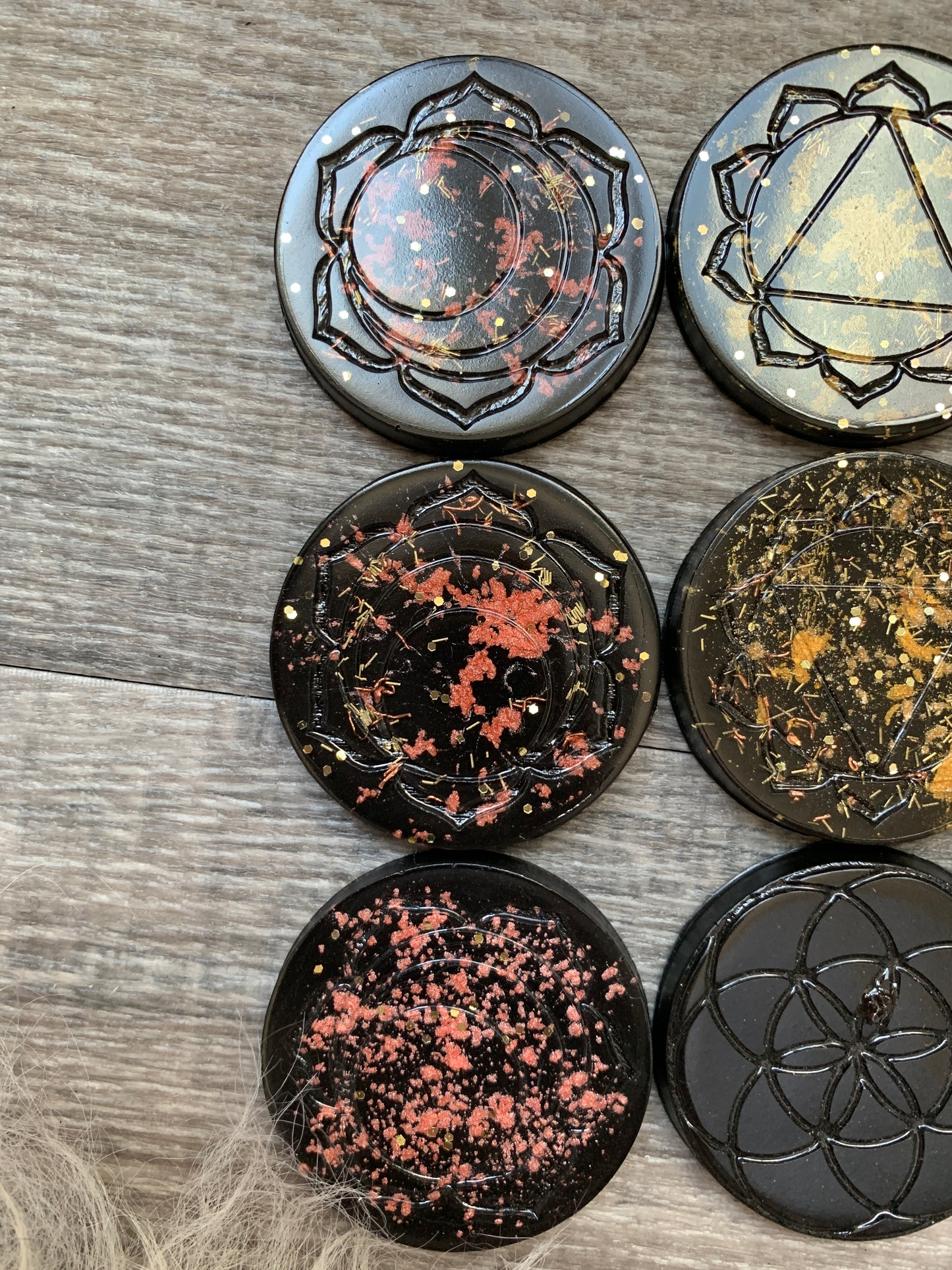 Orgonite Mini Discs - Edges Unsanded
