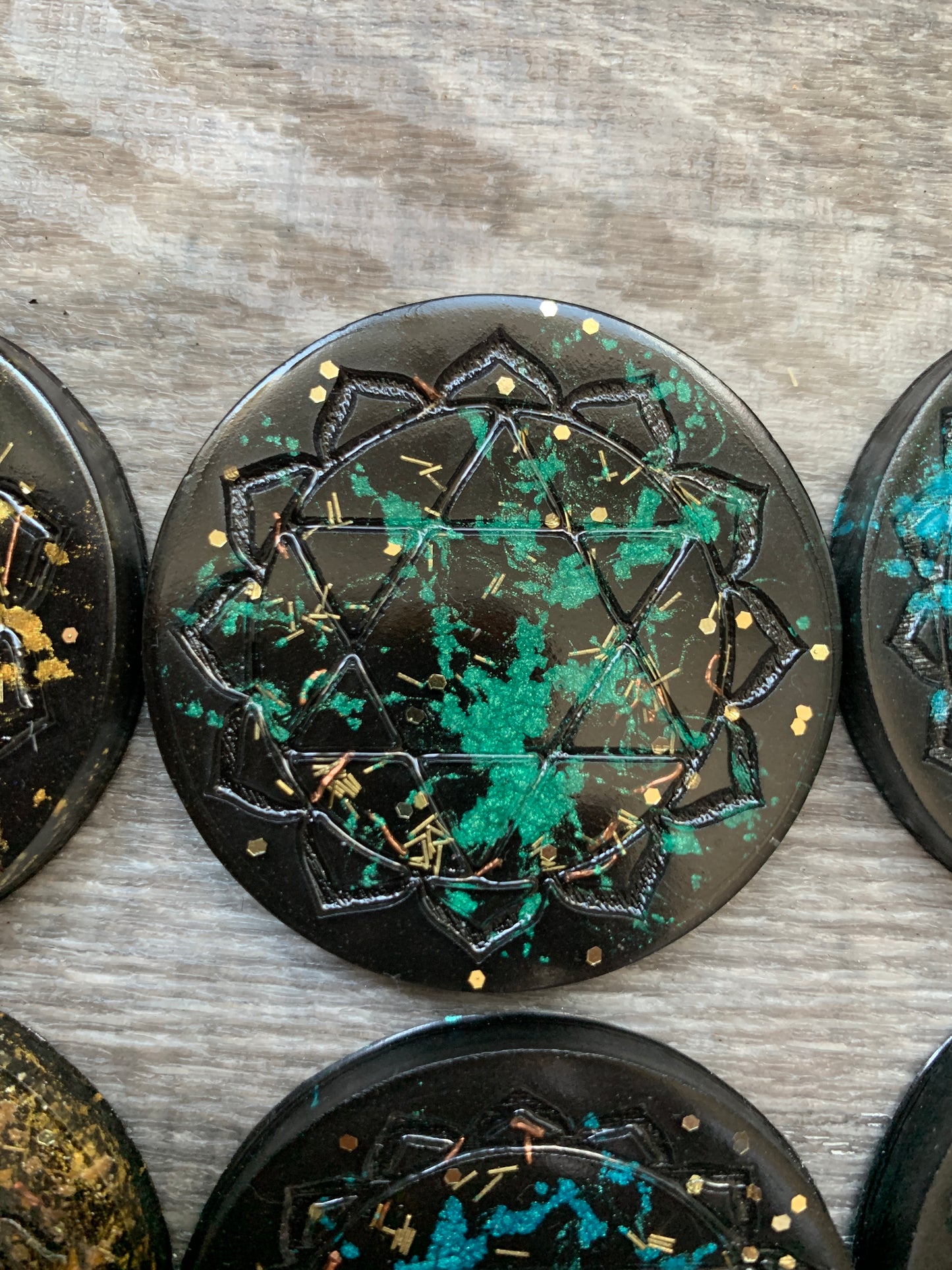 Orgonite Mini Discs - Edges Unsanded