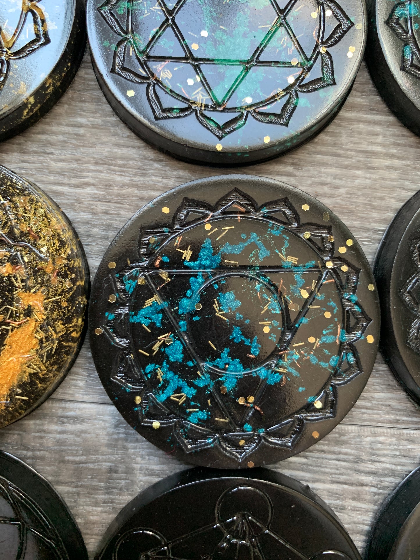 Orgonite Mini Discs - Edges Unsanded