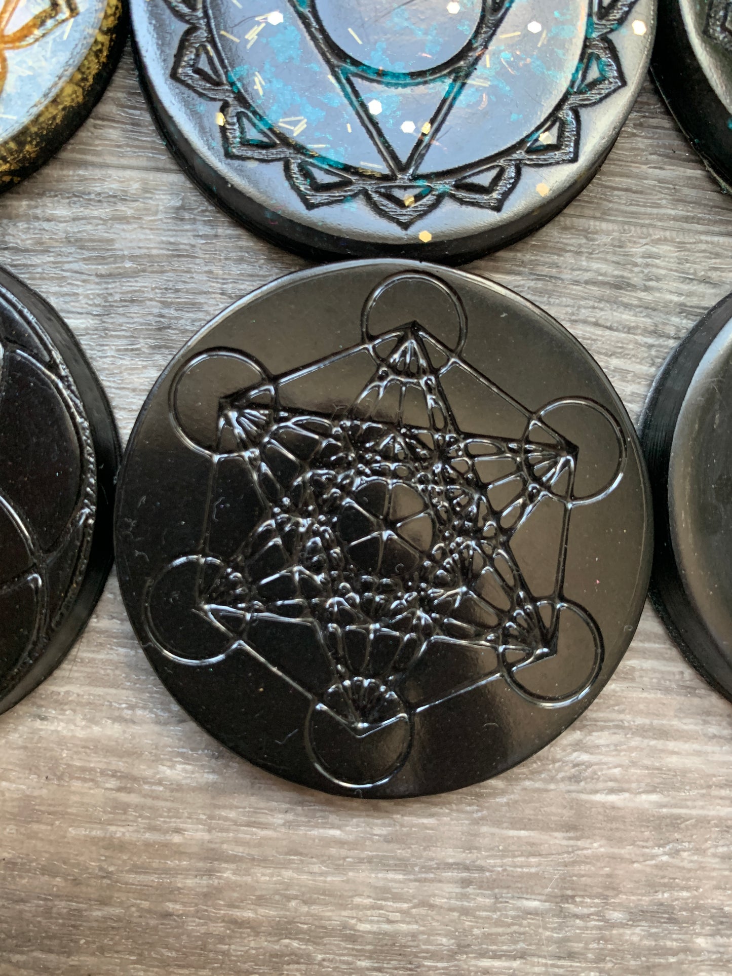 Orgonite Mini Discs - Edges Unsanded