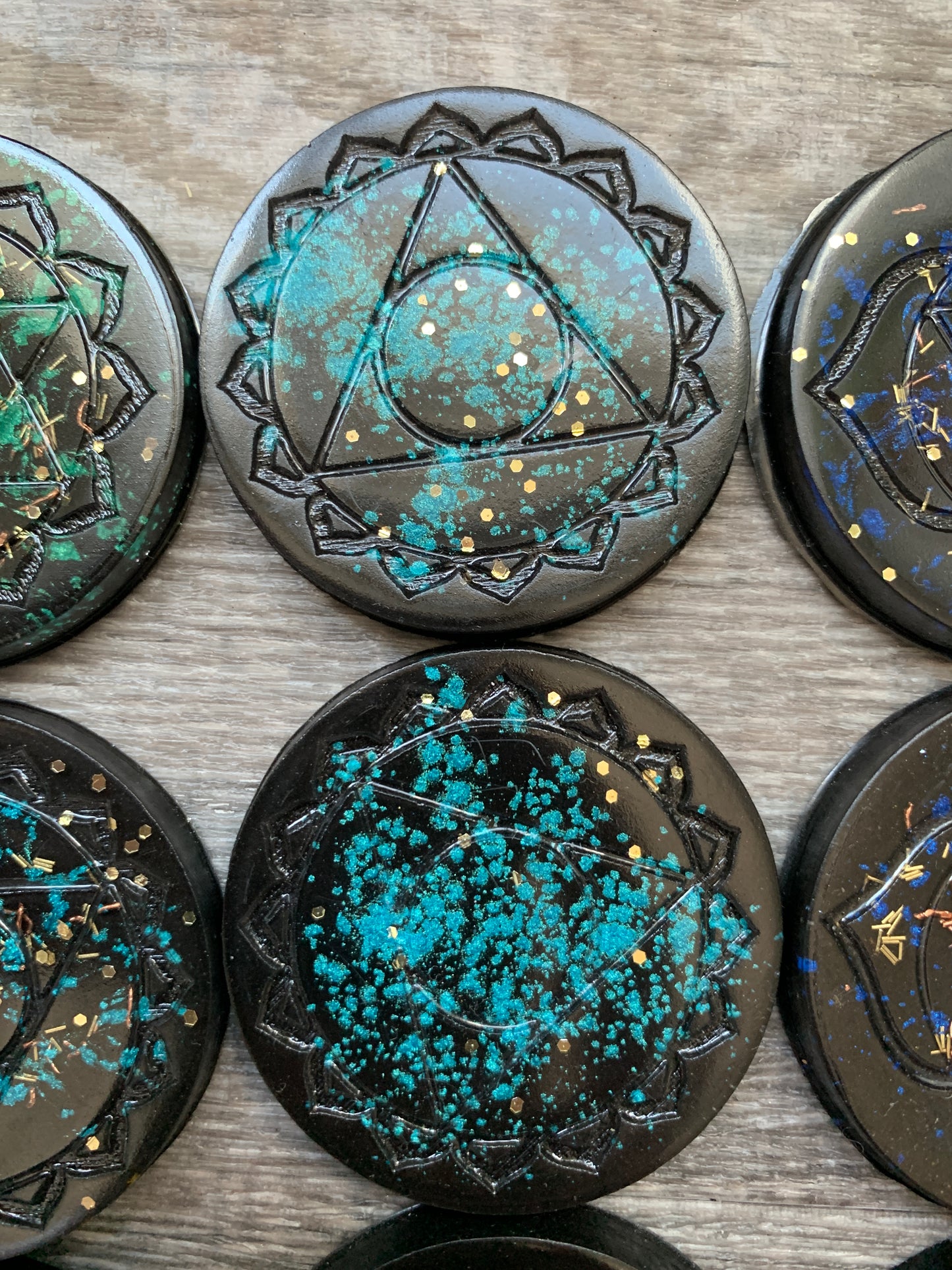Orgonite Mini Discs - Edges Unsanded