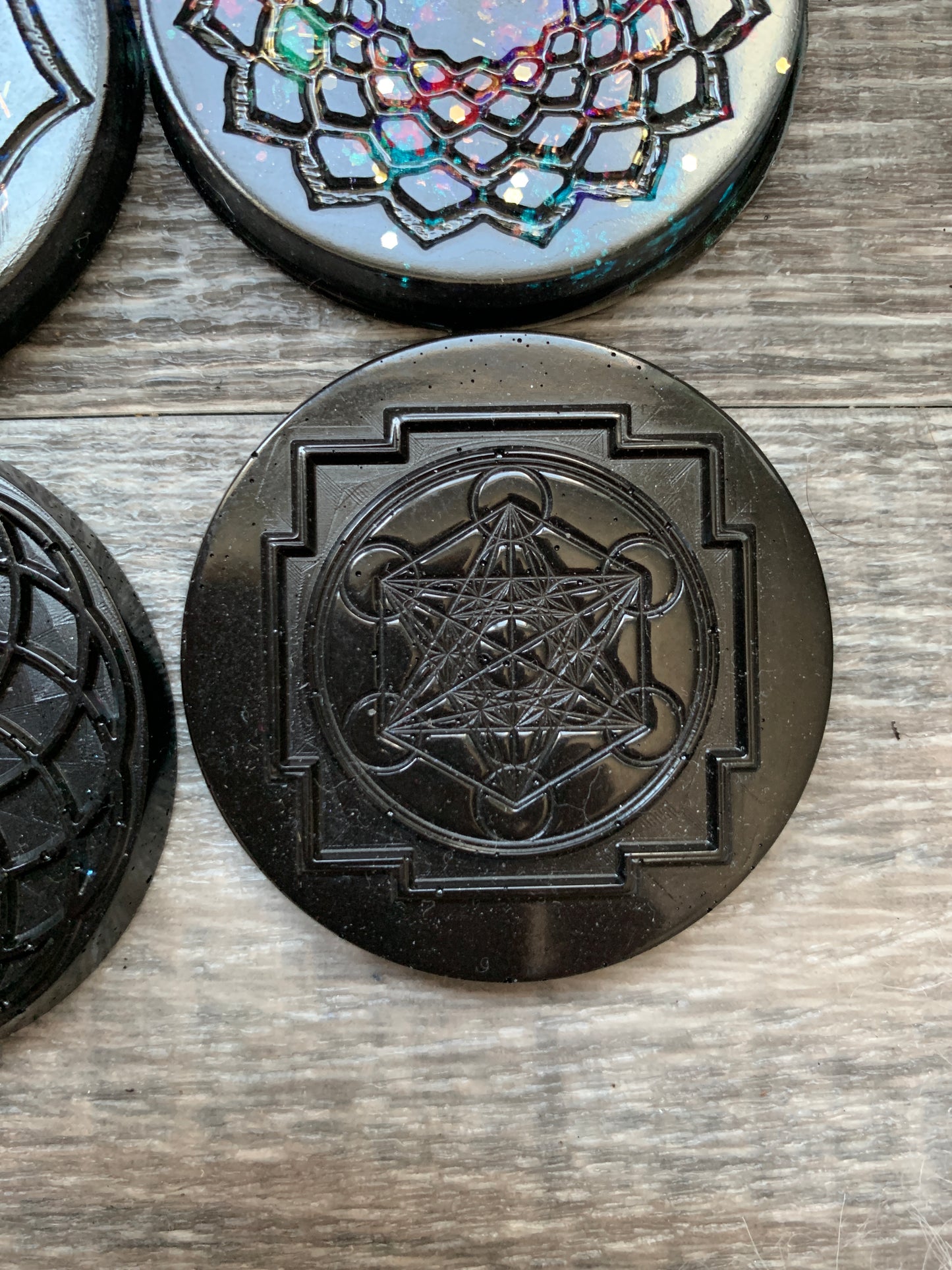 Orgonite Mini Discs - Edges Unsanded