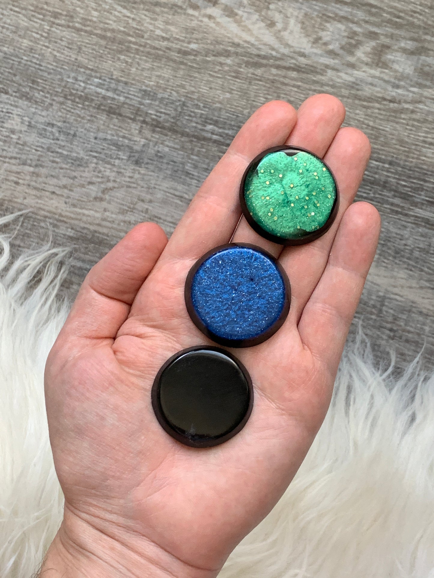 Set of 3 Orgonite Mini Disc