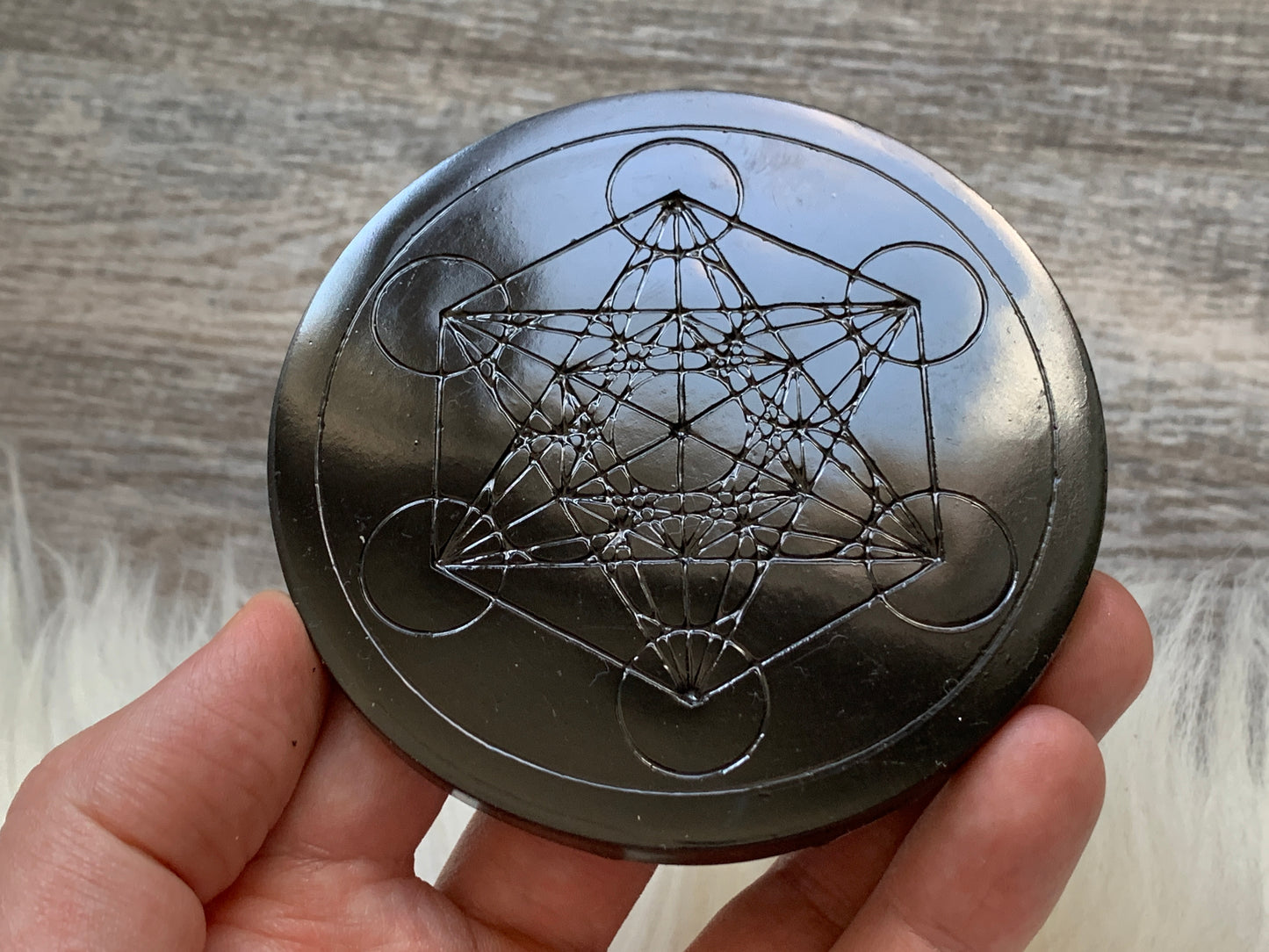 Metatron Orgone Disc. Approx 4" wide.