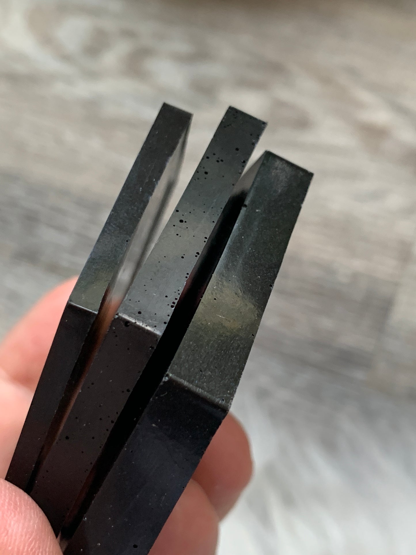 Black Hexagon Mini Plate
