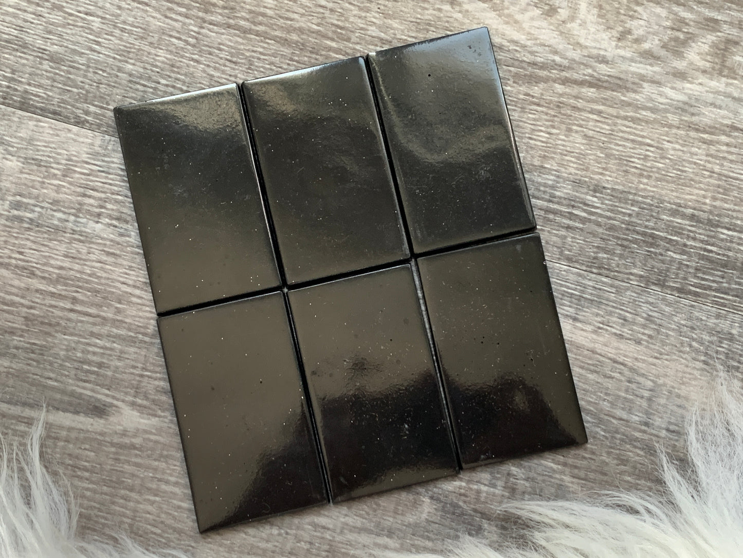 Larger Black Orgonite Block / Mini Plate