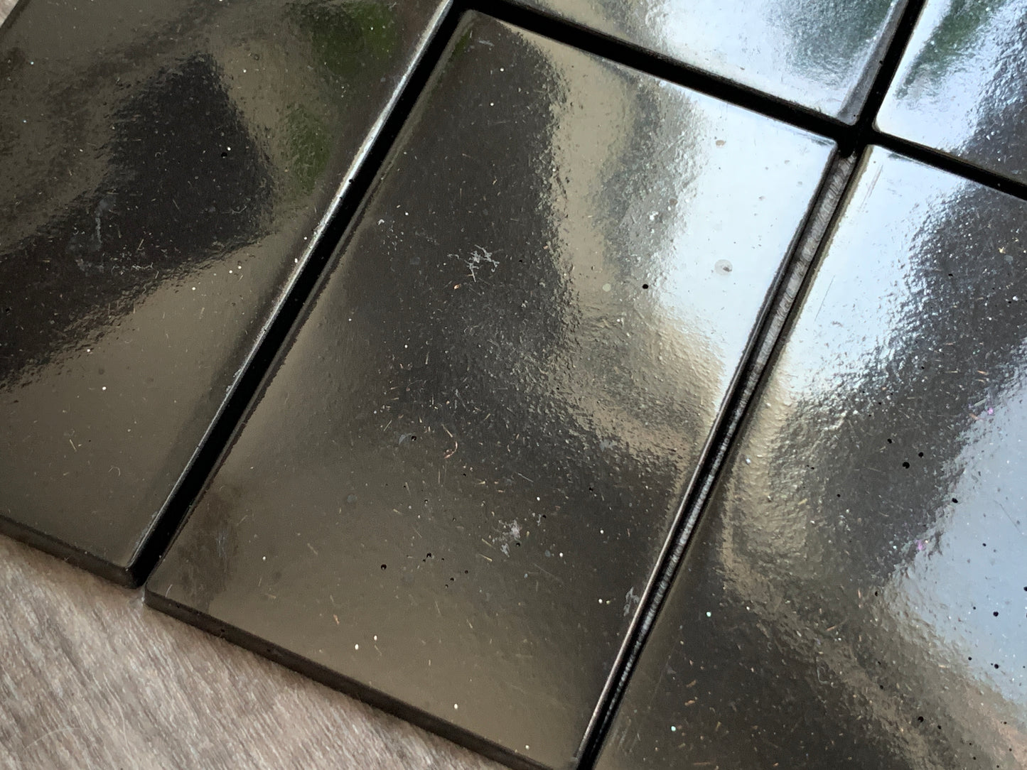 Larger Black Orgonite Block / Mini Plate