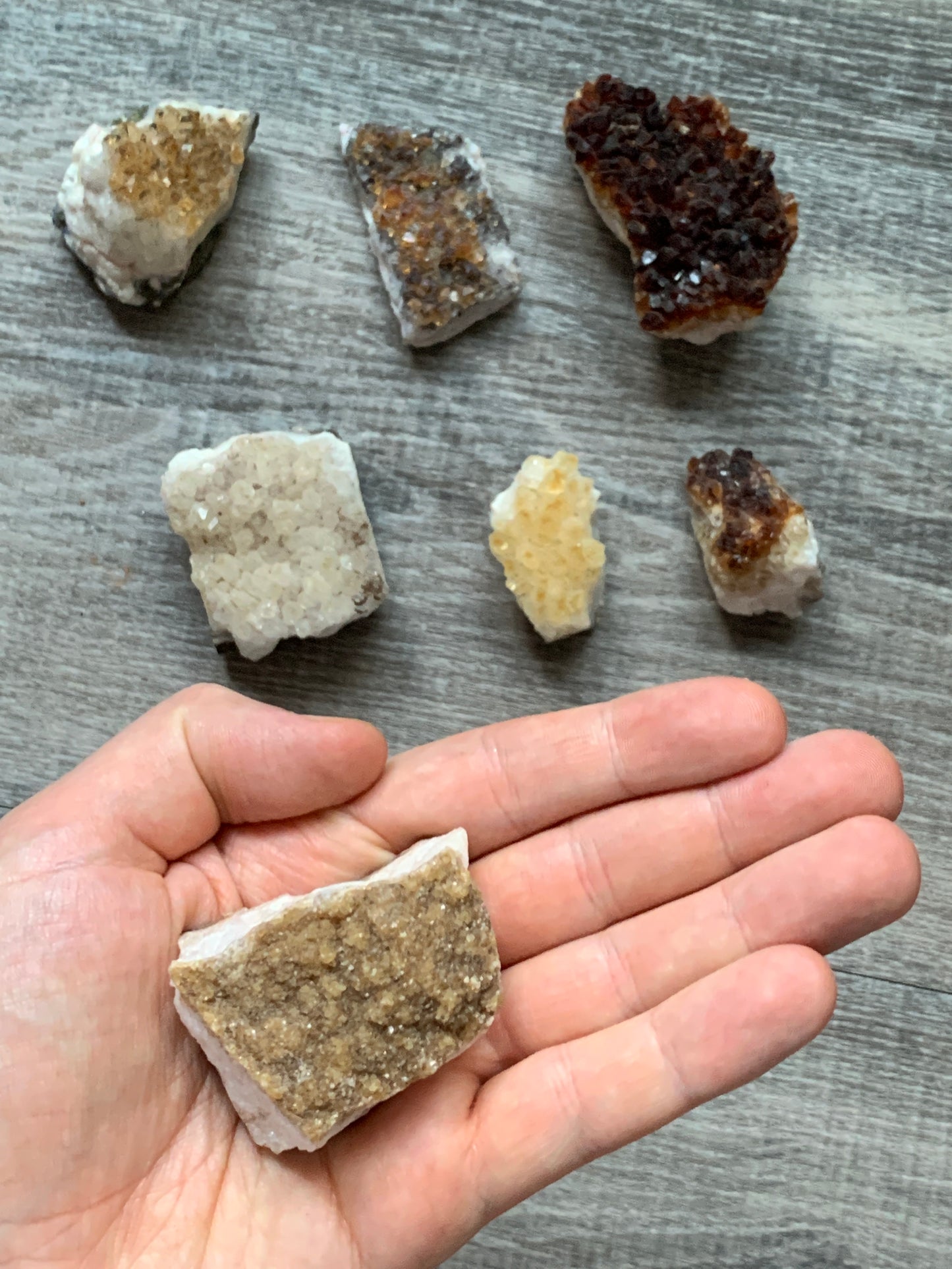 Commercial Citrine Crystal 7 Pack