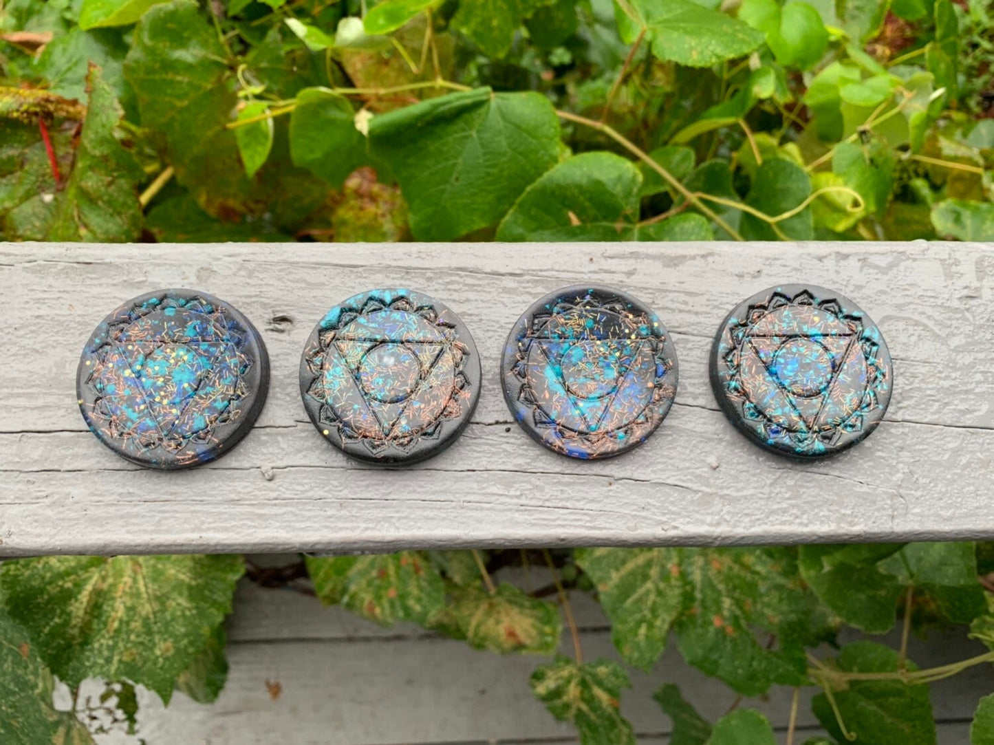 Orgone Throat Chakra Mini Disc