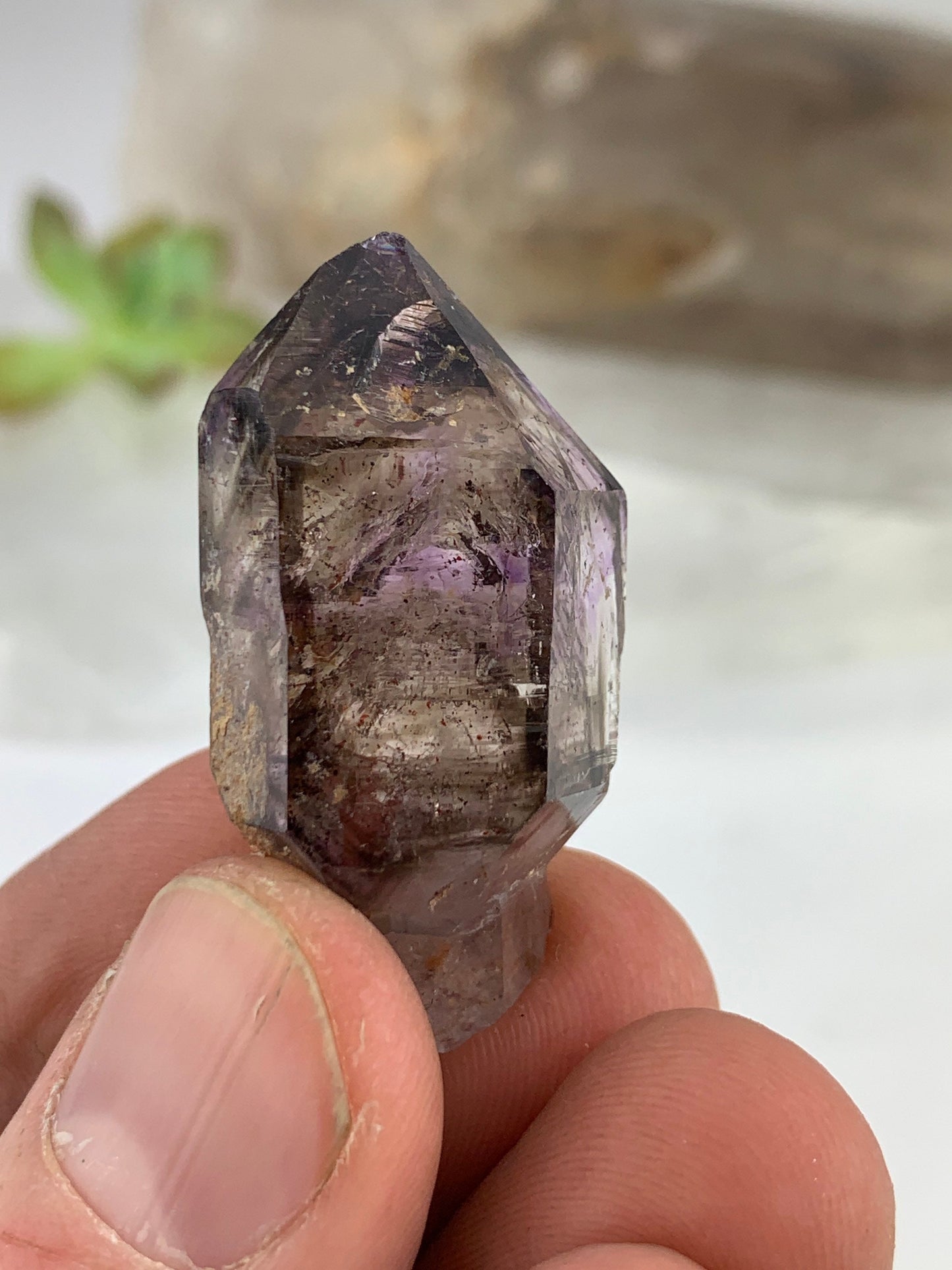 Brandberg Amethyst Crystal - Aqua Man Variety - ZAM6
