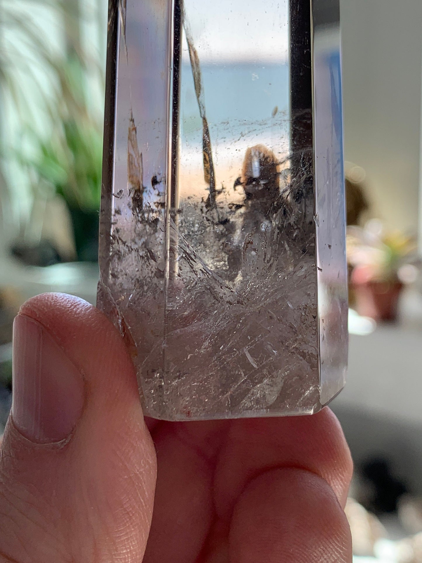 Ultra Polished SMOKY QUARTZ Crystal Point - Smokey Quartz Tower, Raw and Natural Crystals, Housewarming Gift, Home Decor, Energy Healing S21