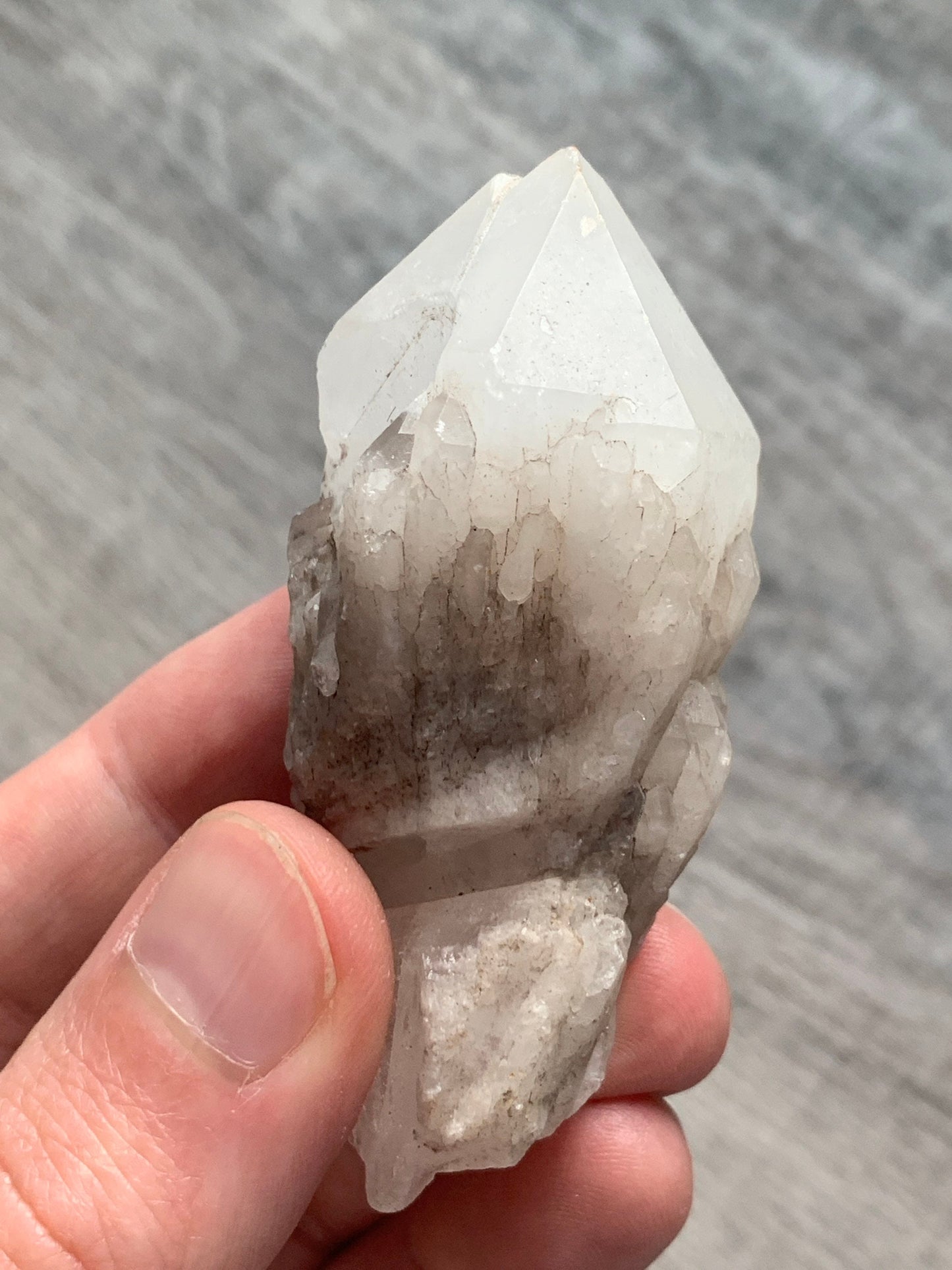 CANDLE QUARTZ CRYSTAL - Pineapple Quartz Point, Crystal Wand, Cathedral Quartz - Raw Natural Rough Stone - Astrological Spiritual Gift, Cq2