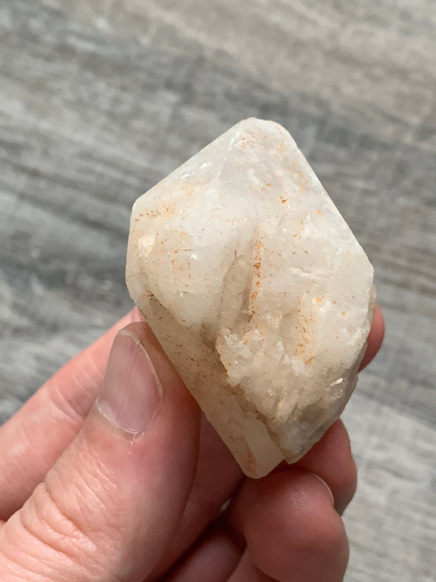CANDLE QUARTZ CRYSTAL - Pineapple Quartz Point, Crystal Wand, Cathedral Quartz - Raw Natural Rough Stone - Astrological Spiritual Gift, Cq9