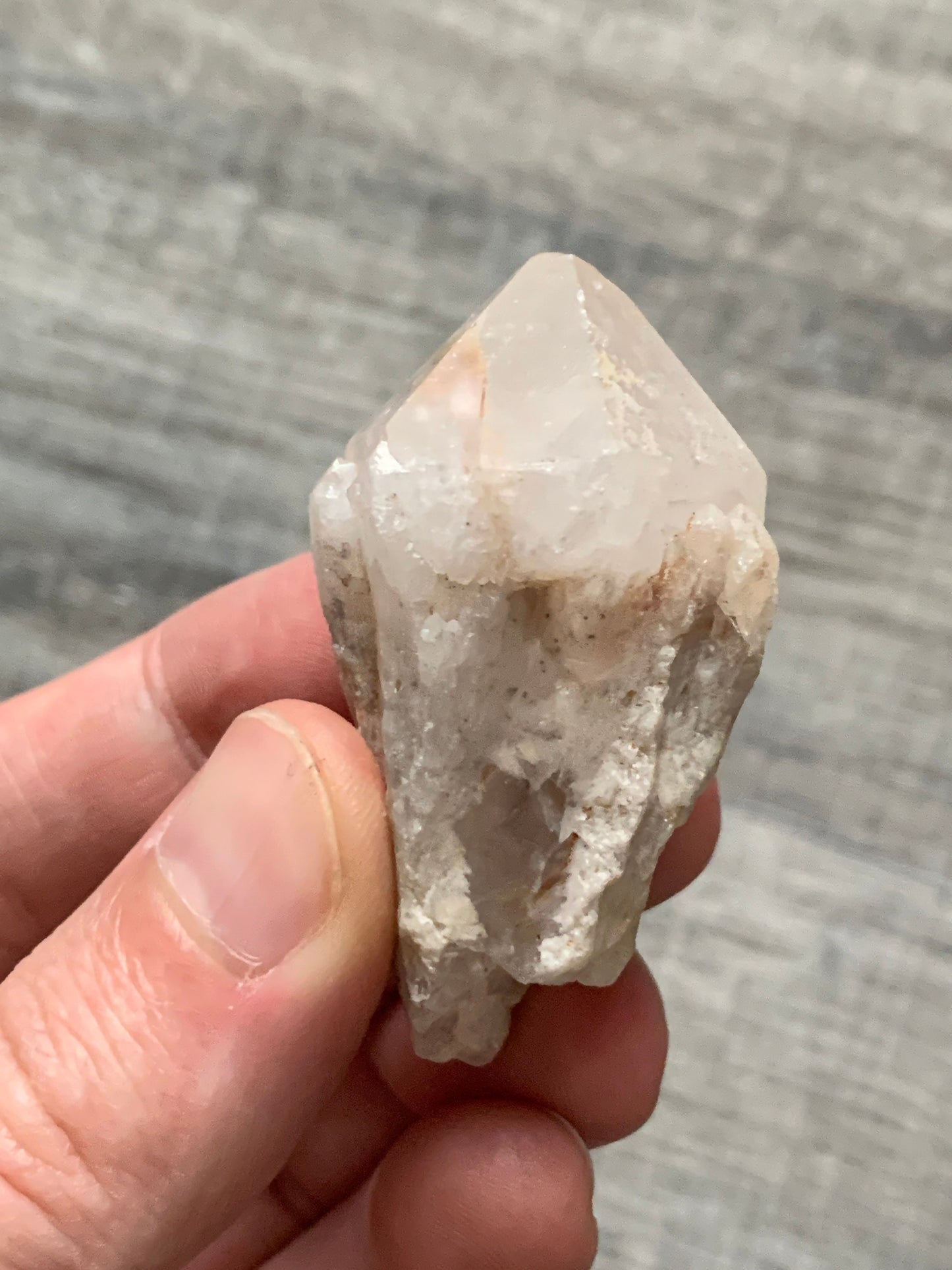 CANDLE QUARTZ CRYSTAL - Pineapple Quartz Point, Crystal Wand, Cathedral Quartz - Raw Natural Rough Stone - Astrological Spiritual Gift, Cq10