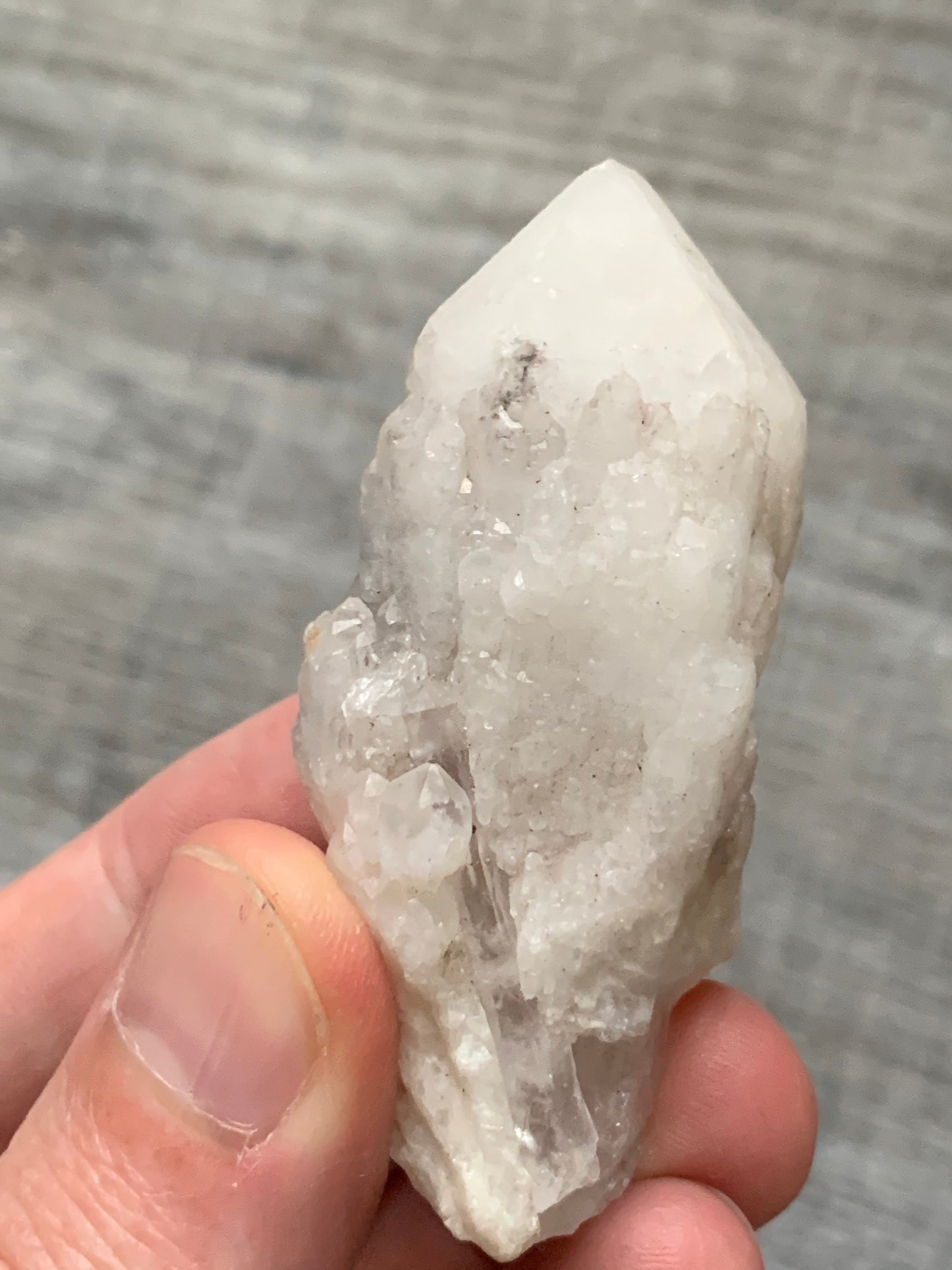 CANDLE QUARTZ CRYSTAL - Pineapple Quartz Point, Crystal Wand, Cathedral Quartz - Raw Natural Rough Stone - Astrological Spiritual Gift, Cq14