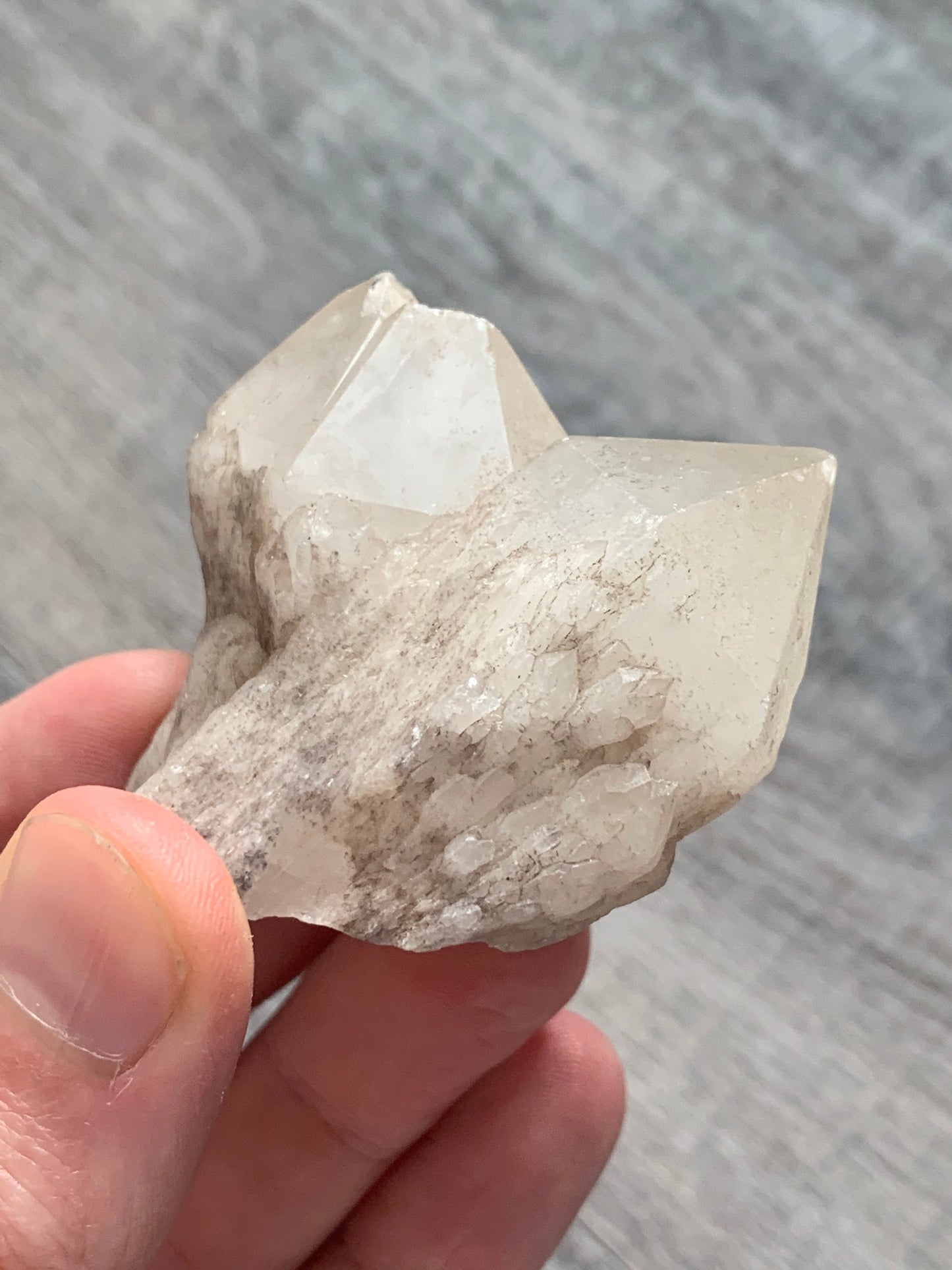 CANDLE QUARTZ CRYSTAL - Pineapple Quartz Point, Crystal Wand, Cathedral Quartz - Raw Natural Rough Stone - Astrological Spiritual Gift, Cq4