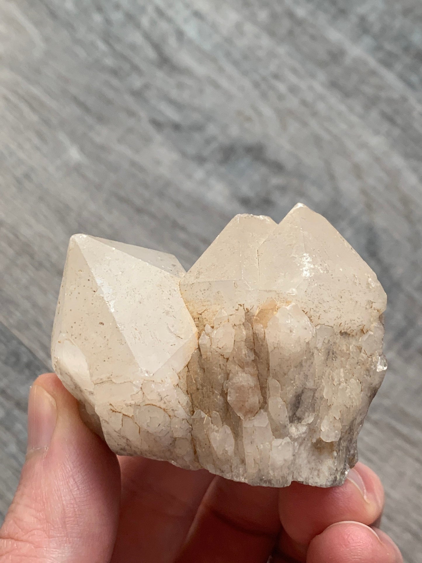 CANDLE QUARTZ CRYSTAL - Pineapple Quartz Point, Crystal Wand, Cathedral Quartz - Raw Natural Rough Stone - Astrological Spiritual Gift, Cq4