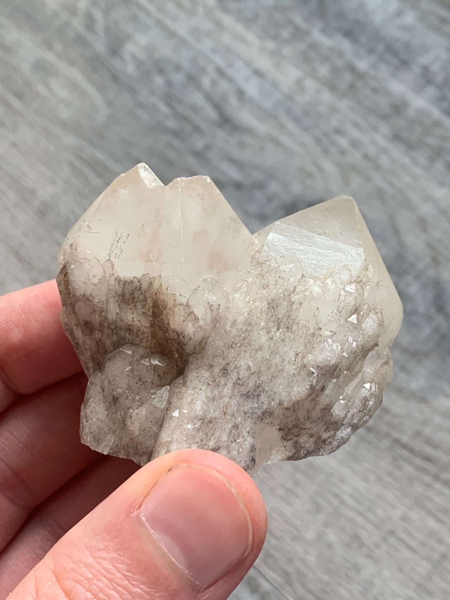 CANDLE QUARTZ CRYSTAL - Pineapple Quartz Point, Crystal Wand, Cathedral Quartz - Raw Natural Rough Stone - Astrological Spiritual Gift, Cq4