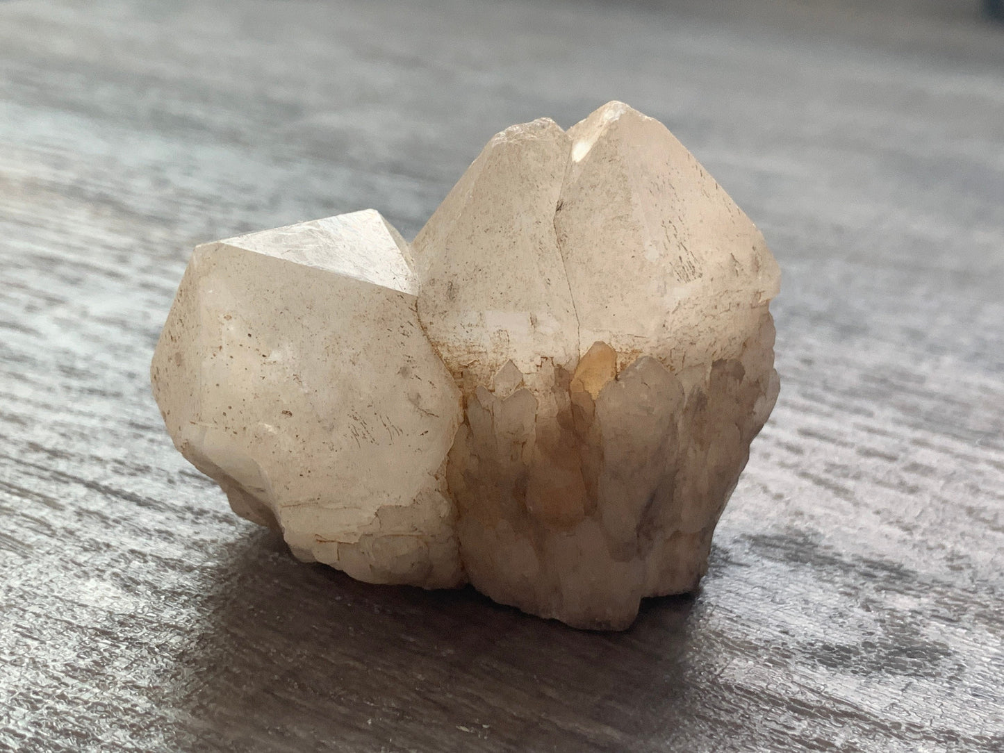 CANDLE QUARTZ CRYSTAL - Pineapple Quartz Point, Crystal Wand, Cathedral Quartz - Raw Natural Rough Stone - Astrological Spiritual Gift, Cq4