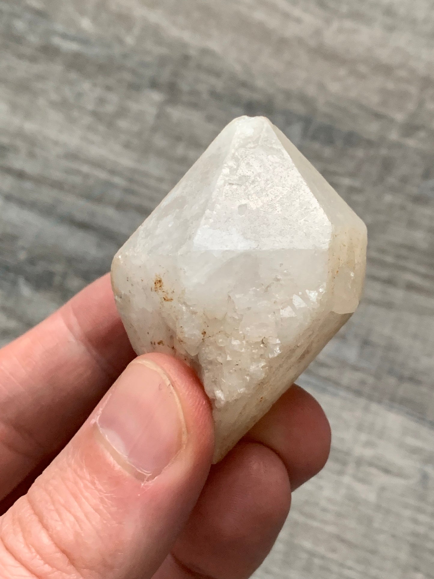 CANDLE QUARTZ CRYSTAL - Pineapple Quartz Point, Crystal Wand, Cathedral Quartz - Raw Natural Rough Stone - Astrological Spiritual Gift, Cq9