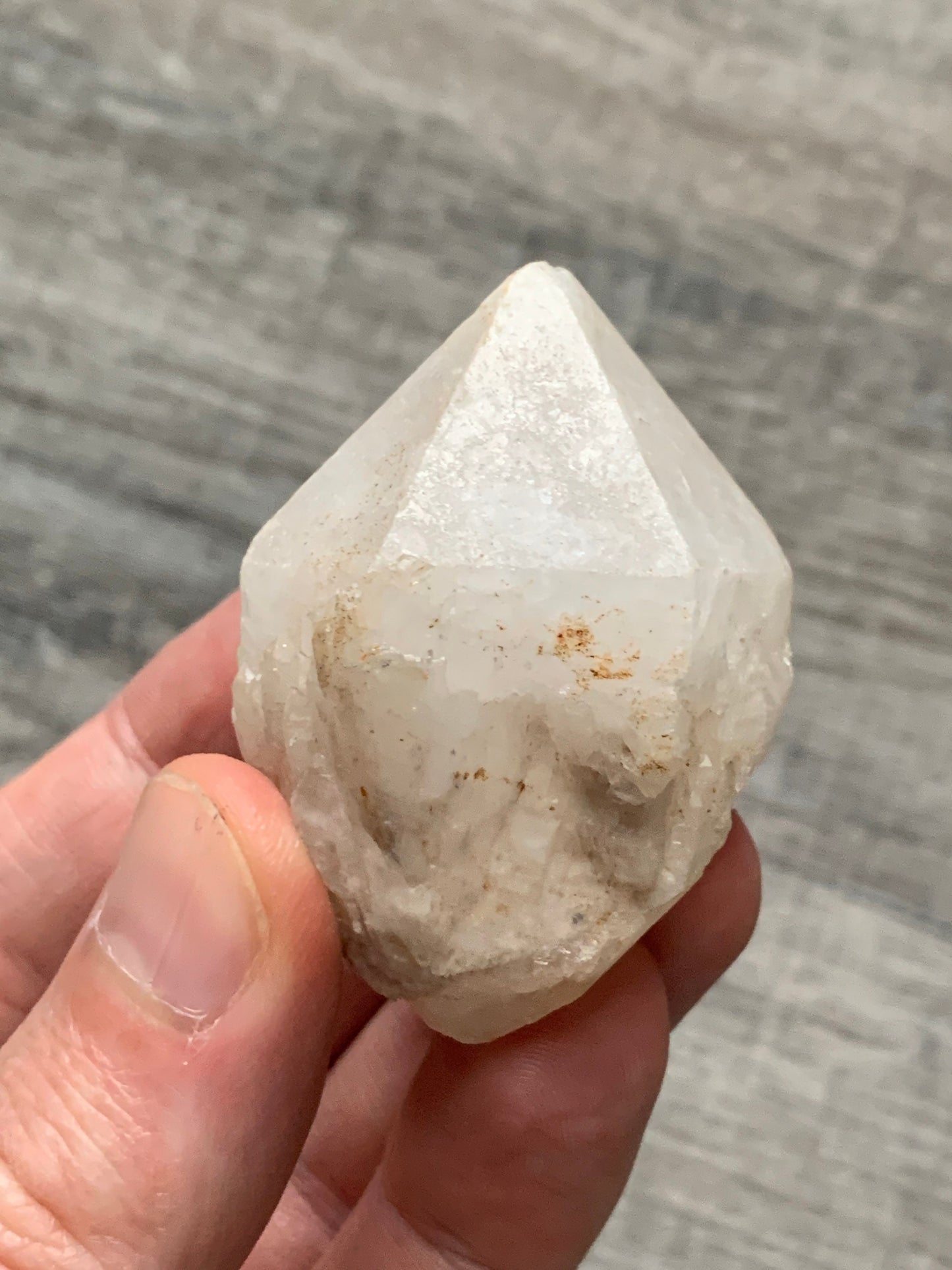 CANDLE QUARTZ CRYSTAL - Pineapple Quartz Point, Crystal Wand, Cathedral Quartz - Raw Natural Rough Stone - Astrological Spiritual Gift, Cq9