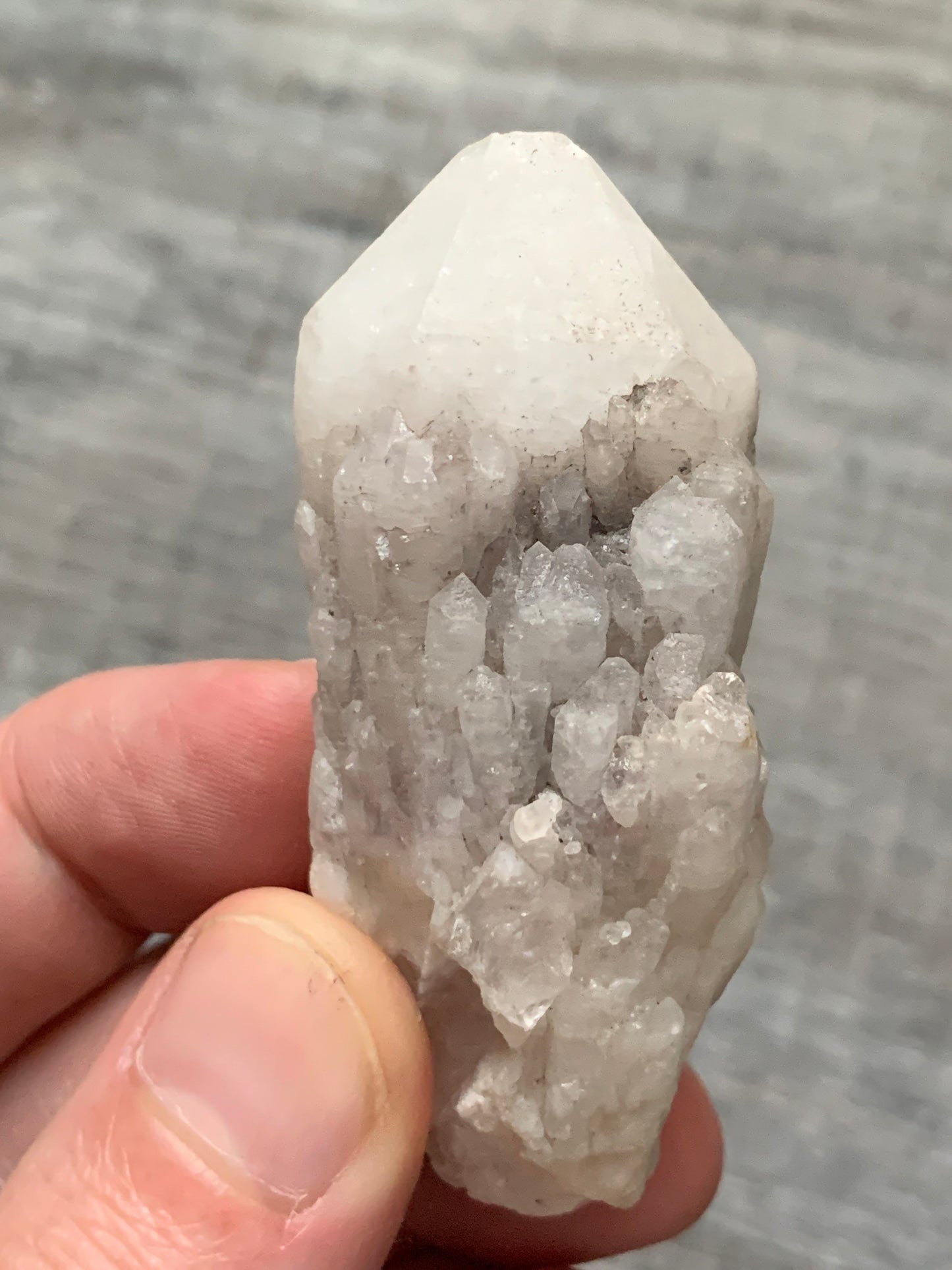CANDLE QUARTZ CRYSTAL - Pineapple Quartz Point, Crystal Wand, Cathedral Quartz - Raw Natural Rough Stone - Astrological Spiritual Gift, Cq14