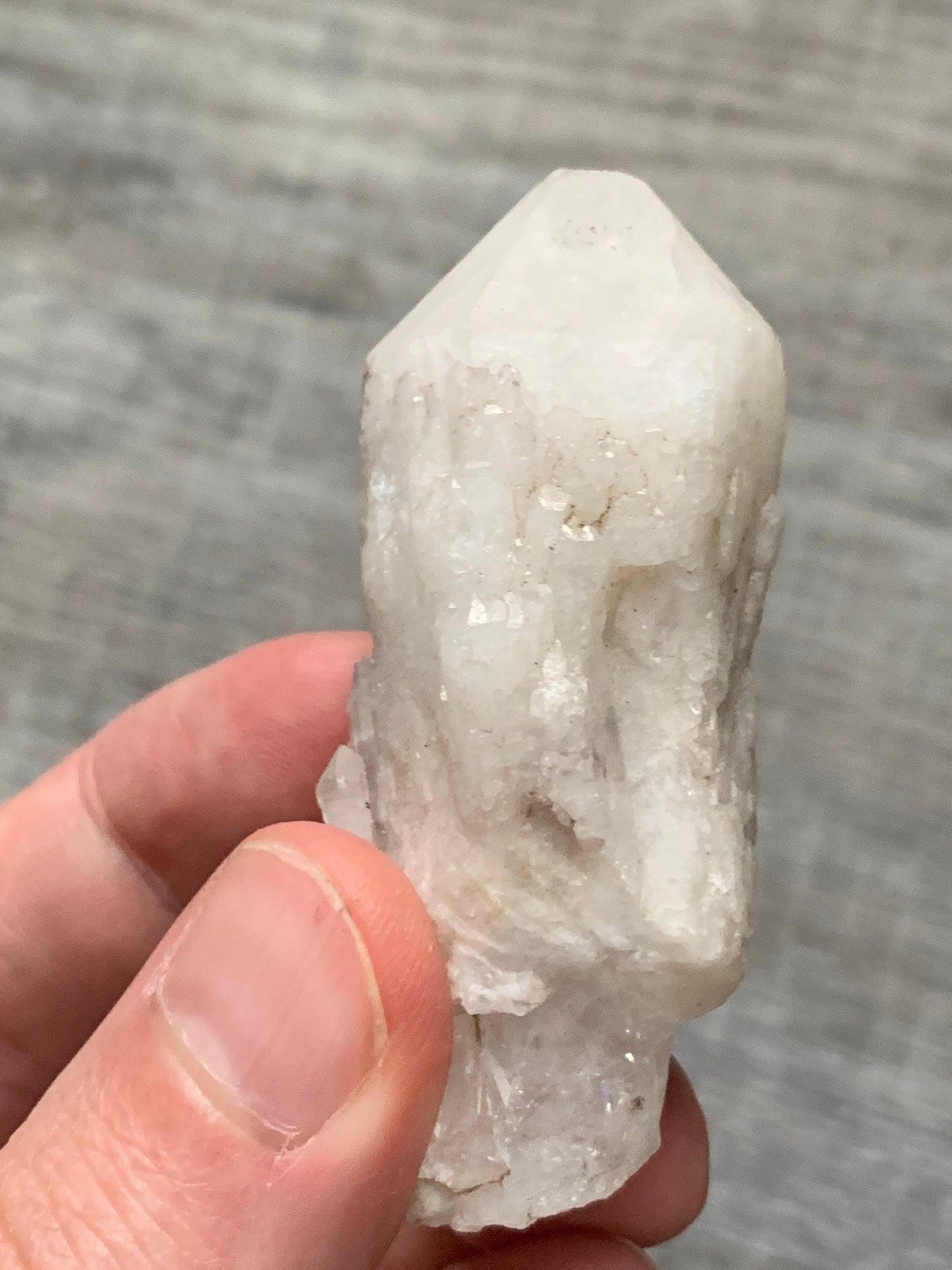 CANDLE QUARTZ CRYSTAL - Pineapple Quartz Point, Crystal Wand, Cathedral Quartz - Raw Natural Rough Stone - Astrological Spiritual Gift, Cq14
