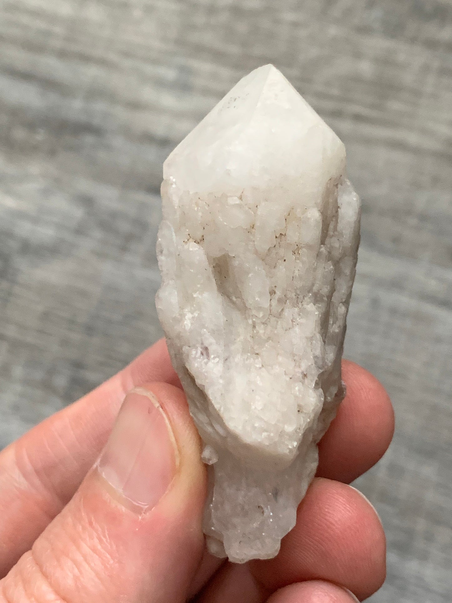 CANDLE QUARTZ CRYSTAL - Pineapple Quartz Point, Crystal Wand, Cathedral Quartz - Raw Natural Rough Stone - Astrological Spiritual Gift, Cq14