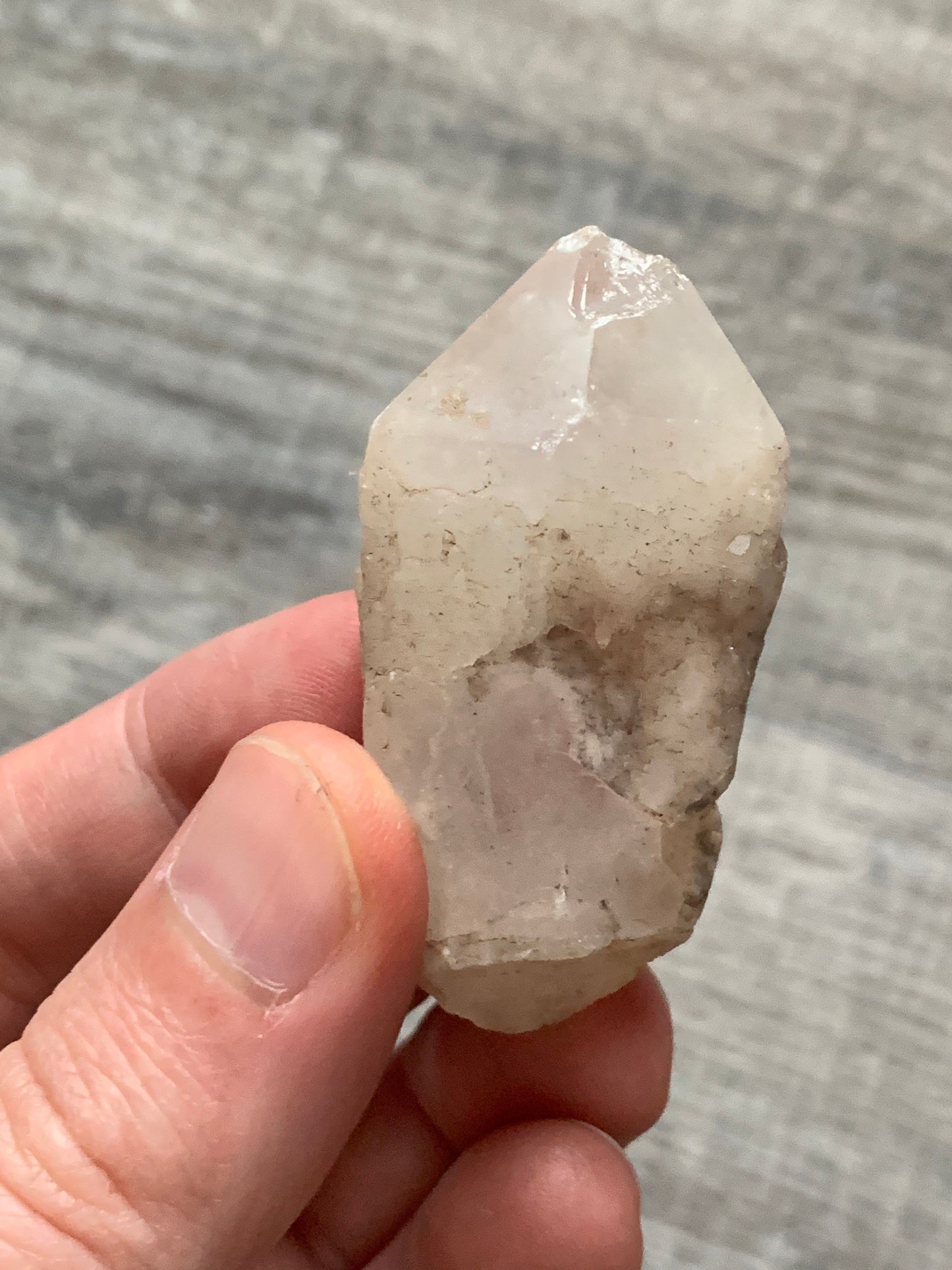 CANDLE QUARTZ CRYSTAL - Pineapple Quartz Point, Crystal Wand, Cathedral Quartz - Raw Natural Rough Stone - Astrological Spiritual Gift, Cq11