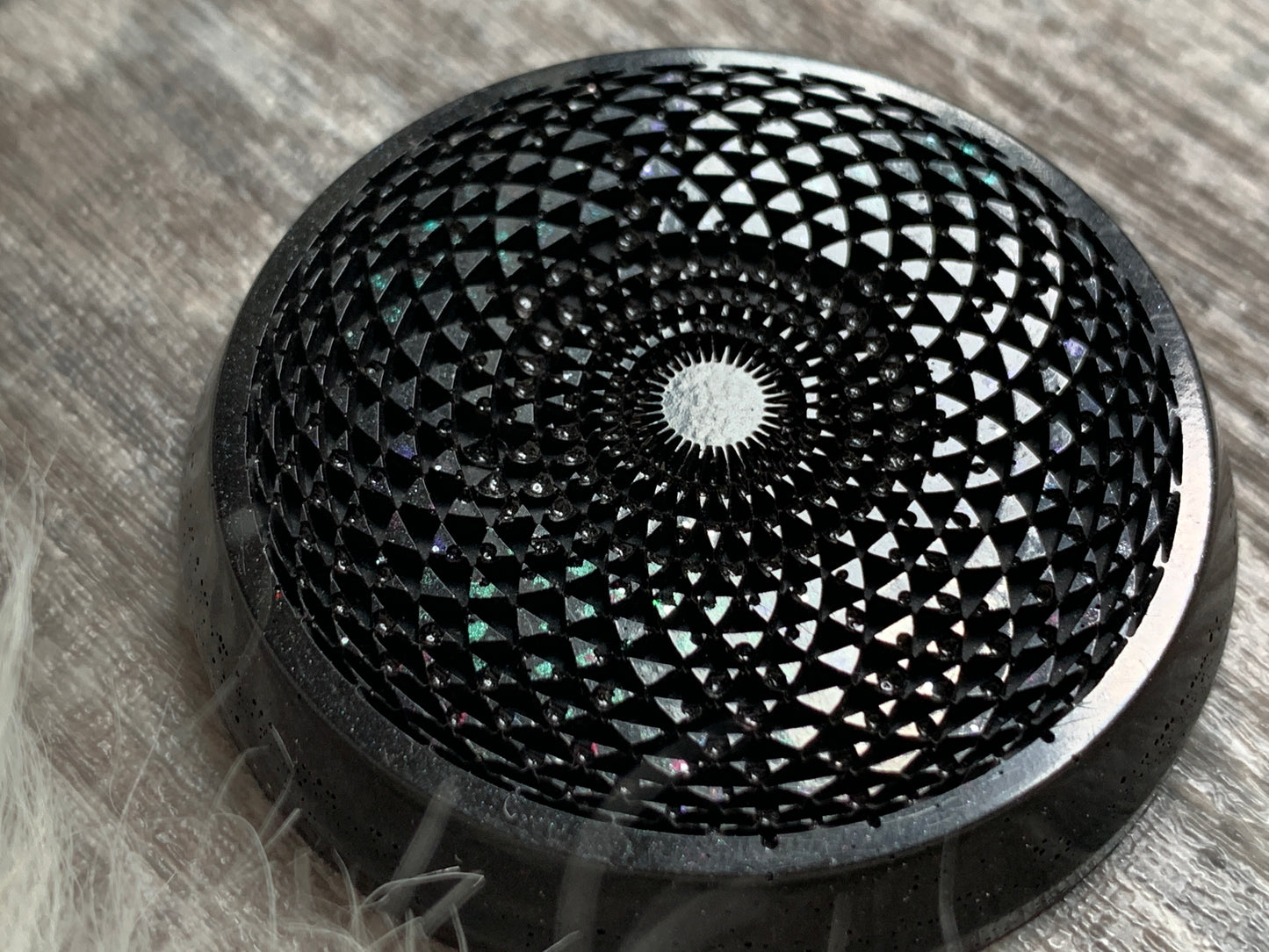 Black Torus Orgonite Pocket Piece