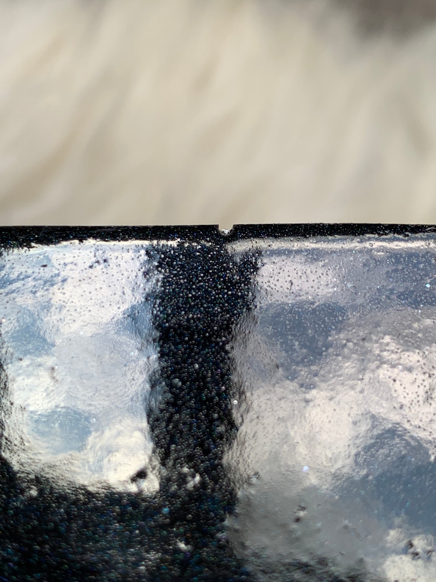 Black Skinny Orgonite Block / Mini Plate