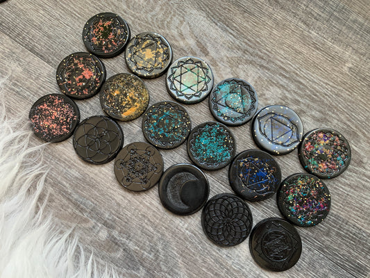 Orgonite Mini Discs - Edges Unsanded