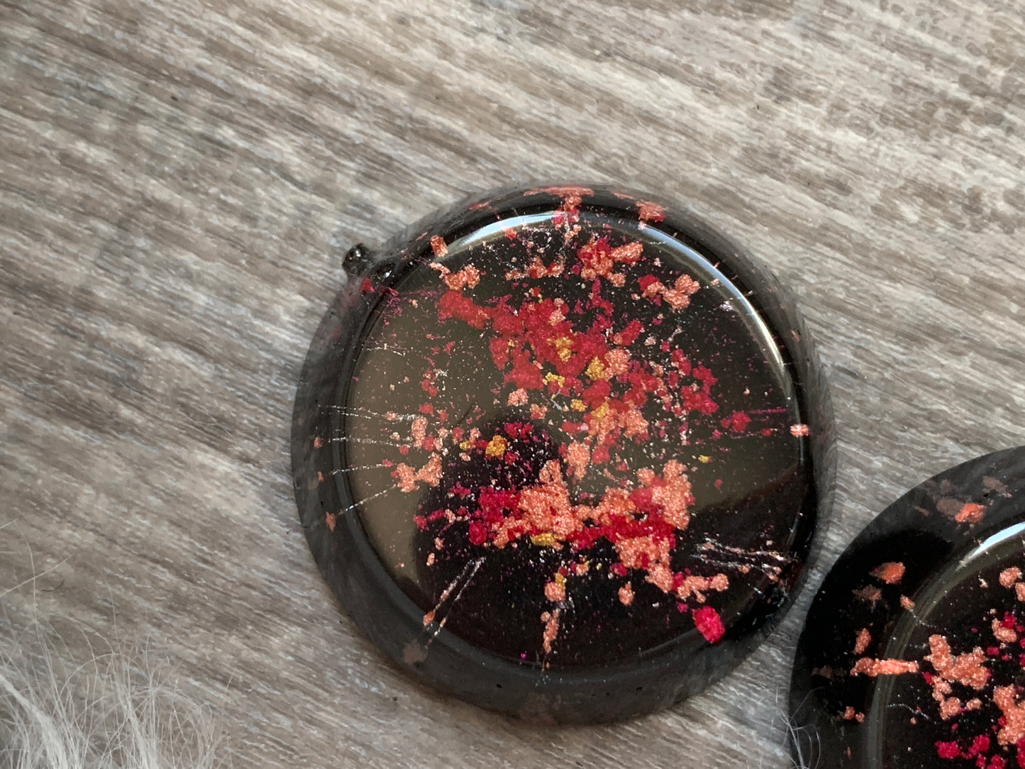 Set of 4 Fire Mini Orgonite Towerbuster