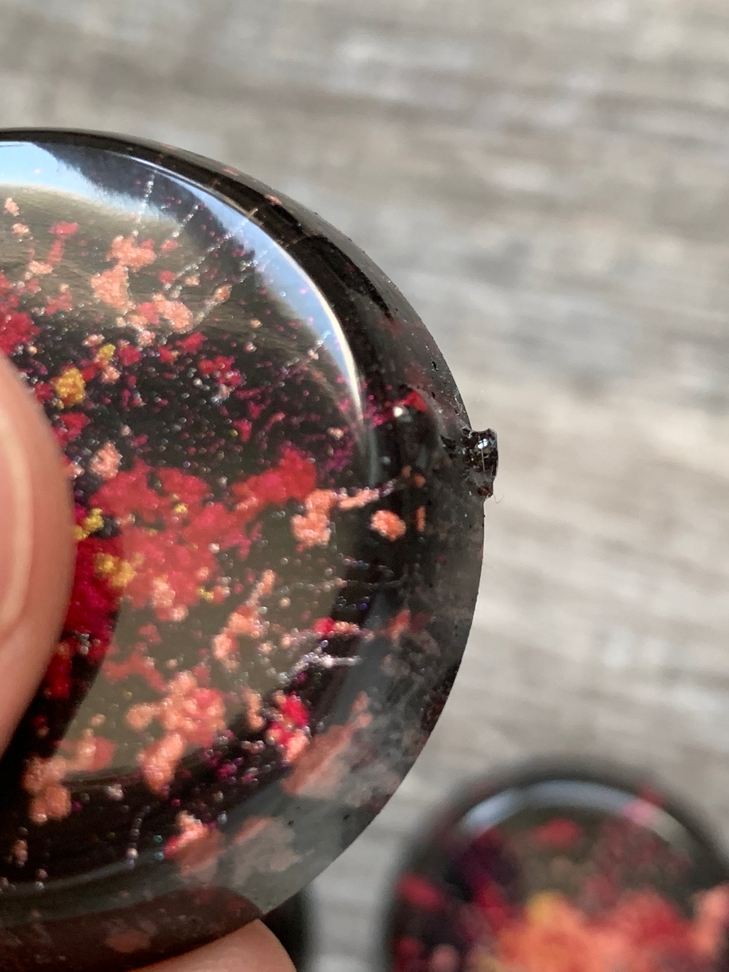 Set of 4 Fire Mini Orgonite Towerbuster