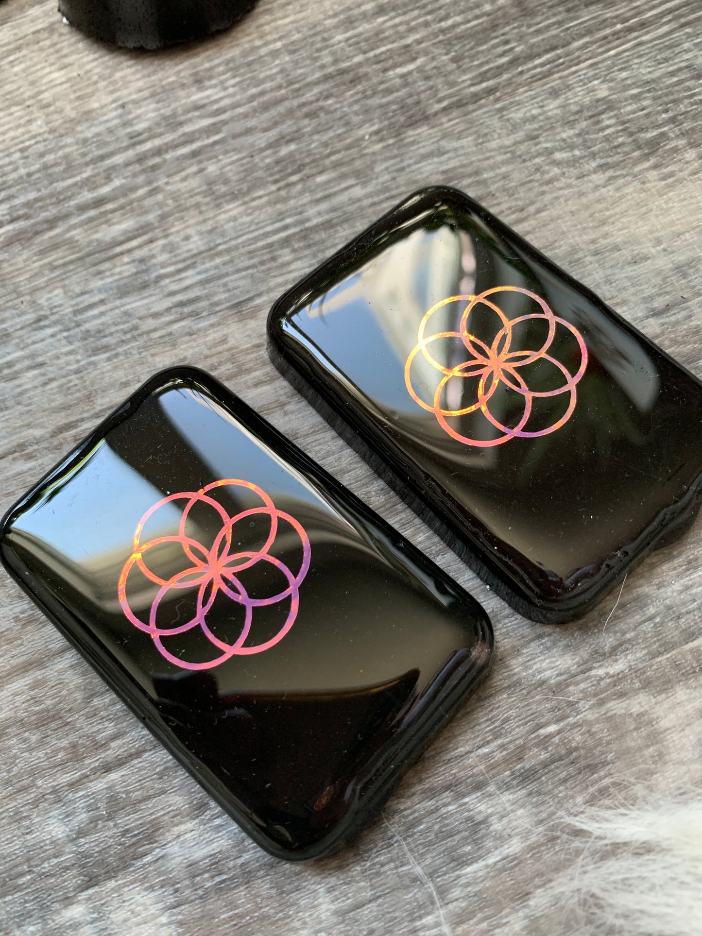 Holographic Seed of Life Cellphone Backers (includes mounting tab for phone)