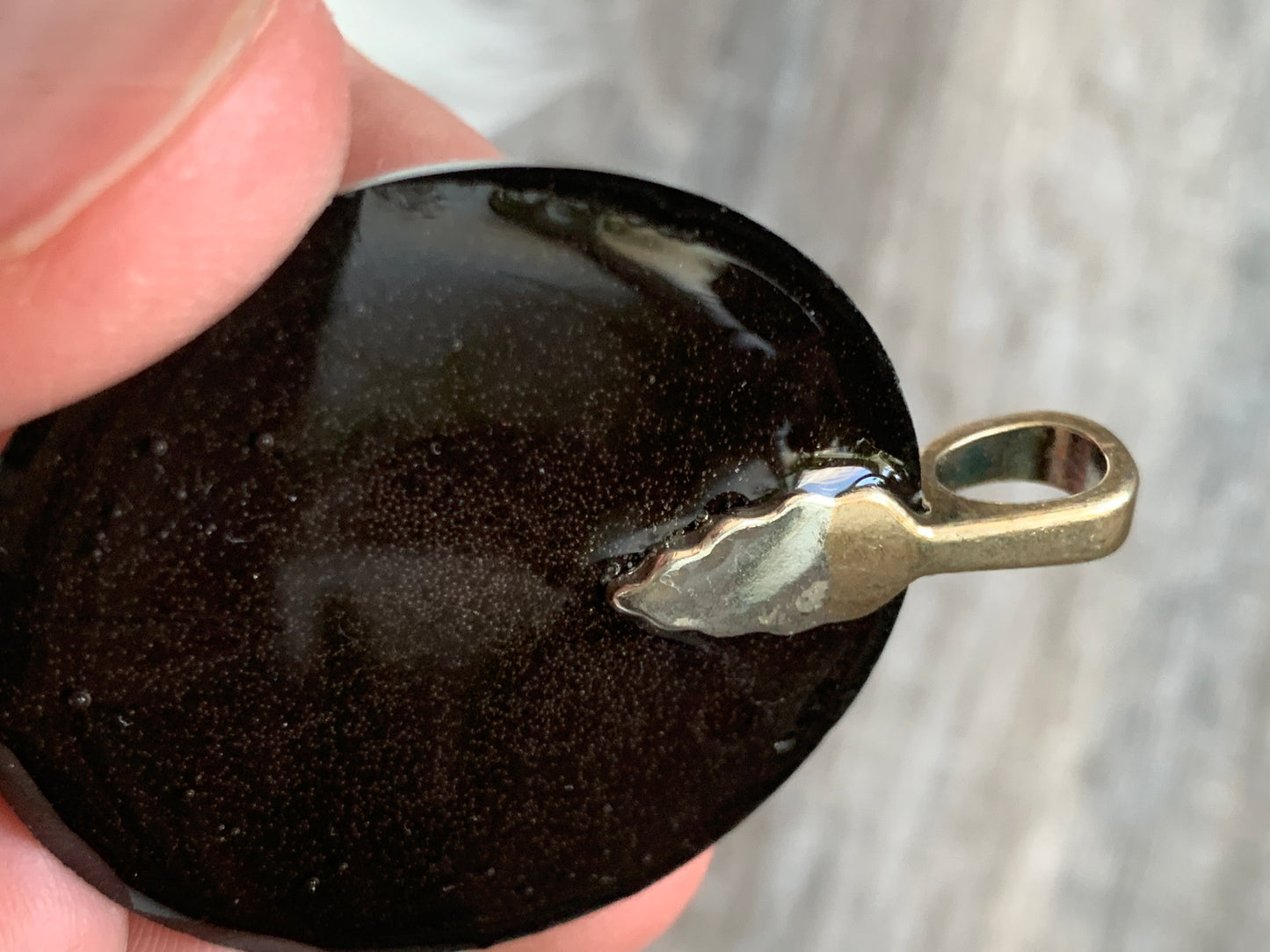 Violet Flame Copper Spiral Orgonite Pendant