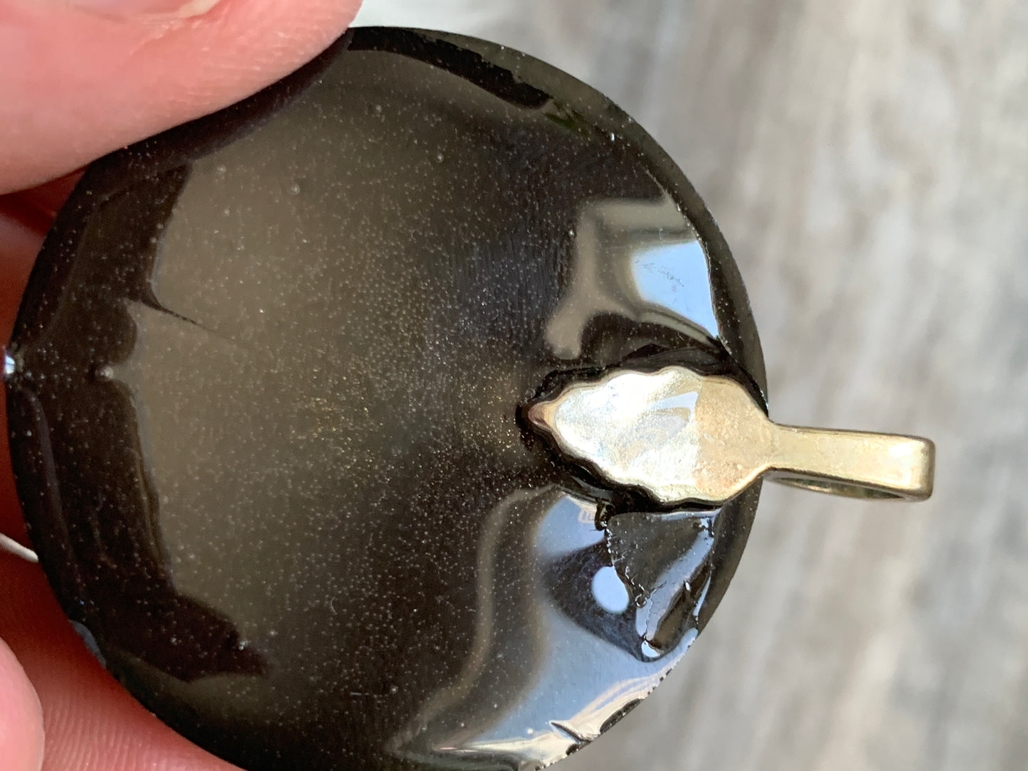 Violet Flame Copper Spiral Orgonite Pendant