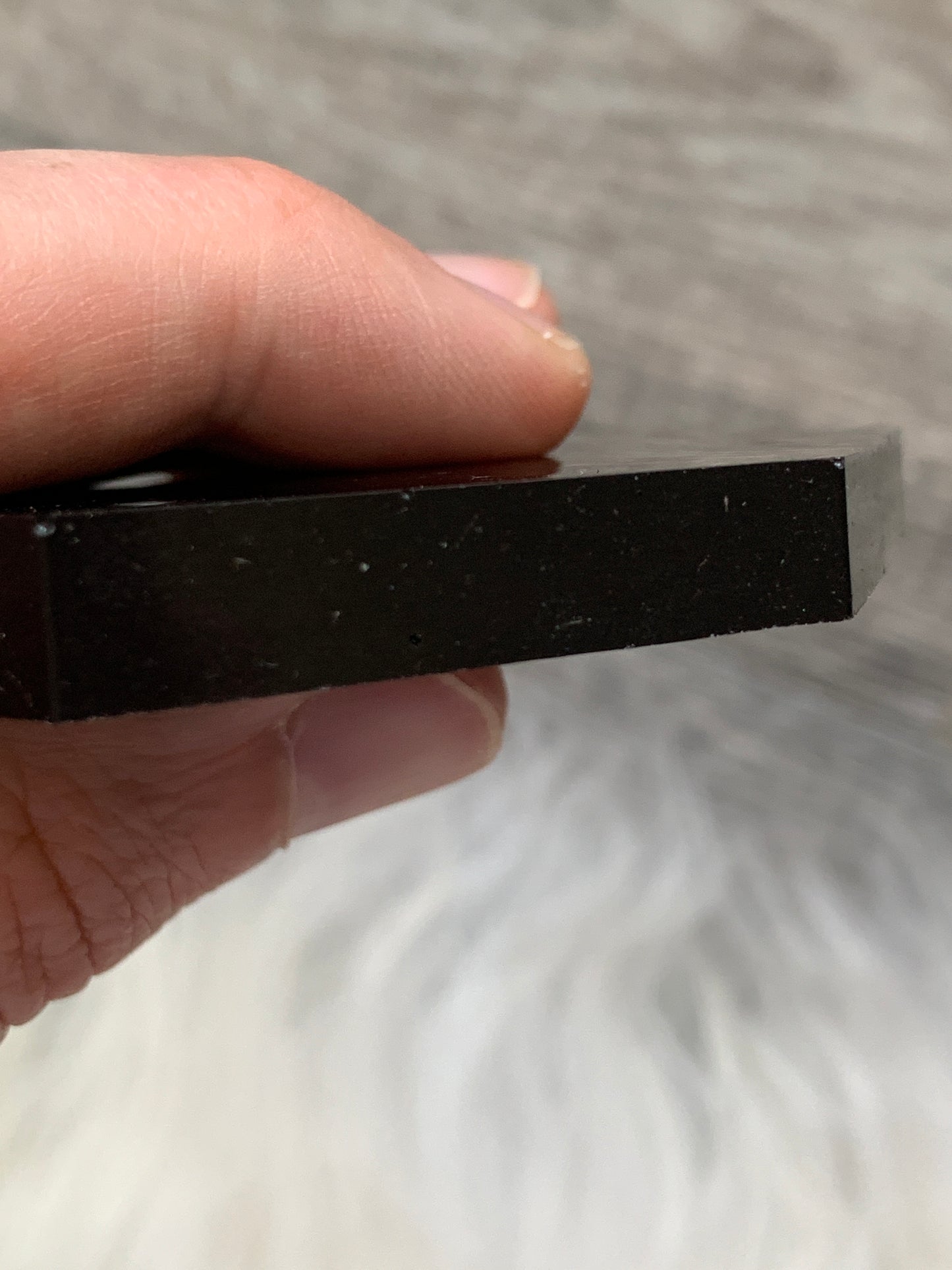 Black Hexagon Mini Plate