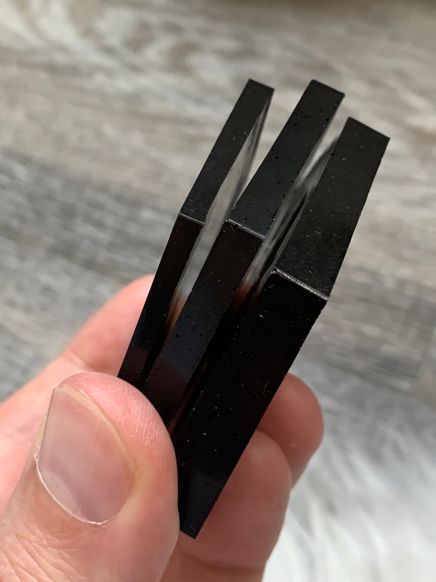 Black Hexagon Mini Plate