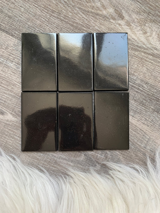 Larger Black Orgonite Block / Mini Plate