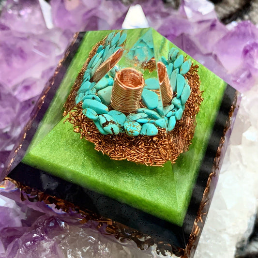 Orgonite® Pyramid - Green Wave Orgone Generator®