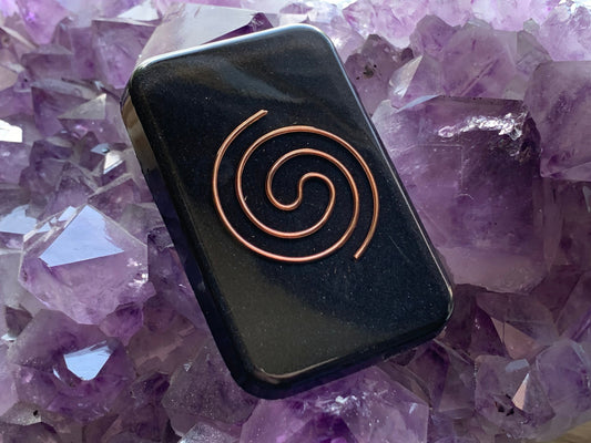 Orgonite® Cell Block SECOND SALE - Copper Coil Cell Phone EMF Shield - Orgone Generator®